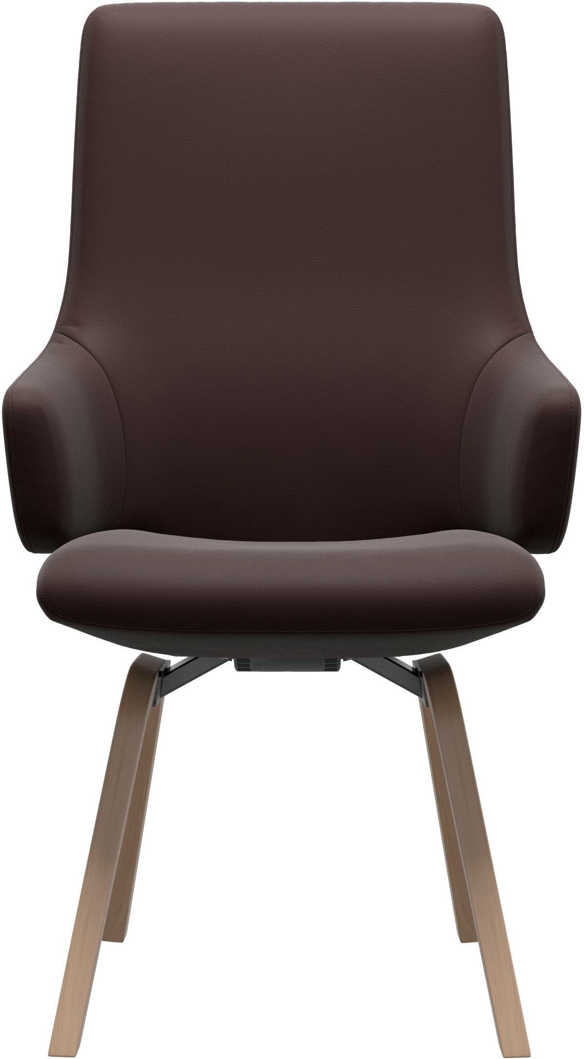 Thumbnail - Stressless Polsterstuhl "Laurel" () High Back mit Armlehne, Größe L, mit schräggestellten Beinen