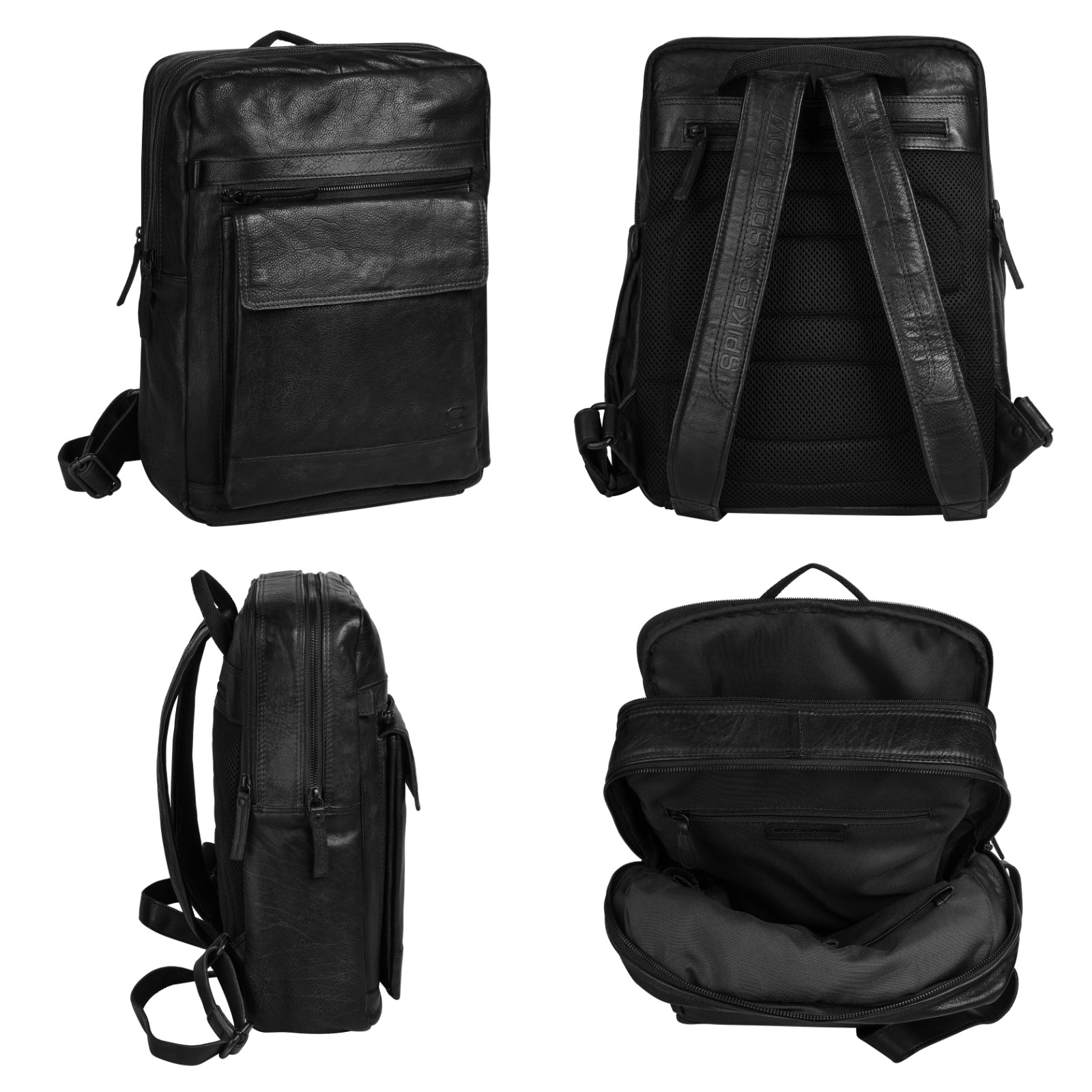 Spikes & Sparrow Laptoprucksack, echt Leder