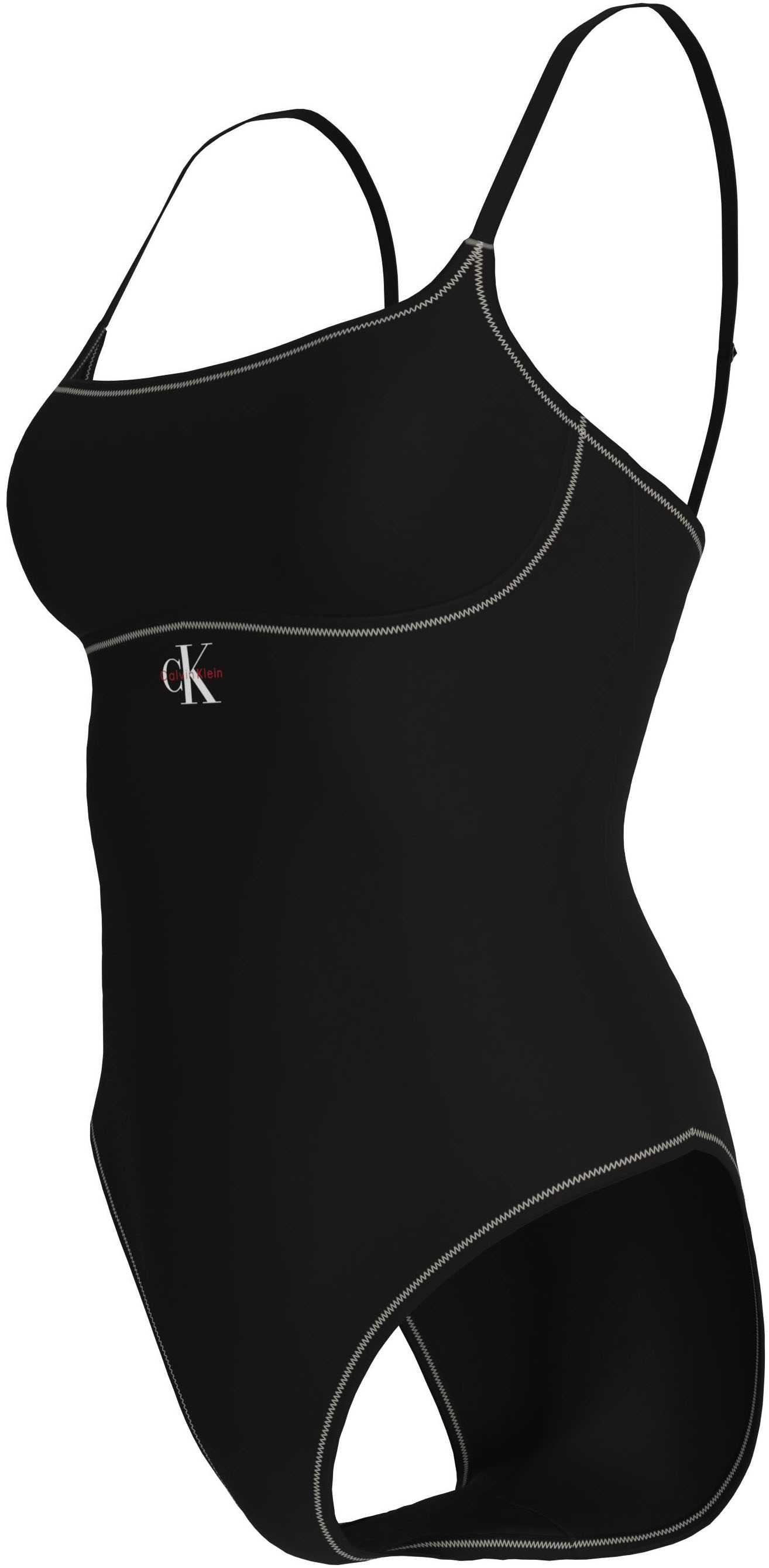 Calvin Klein Swimwear Badeanzug Körpernahe Passform mit verstellbaren Trägern