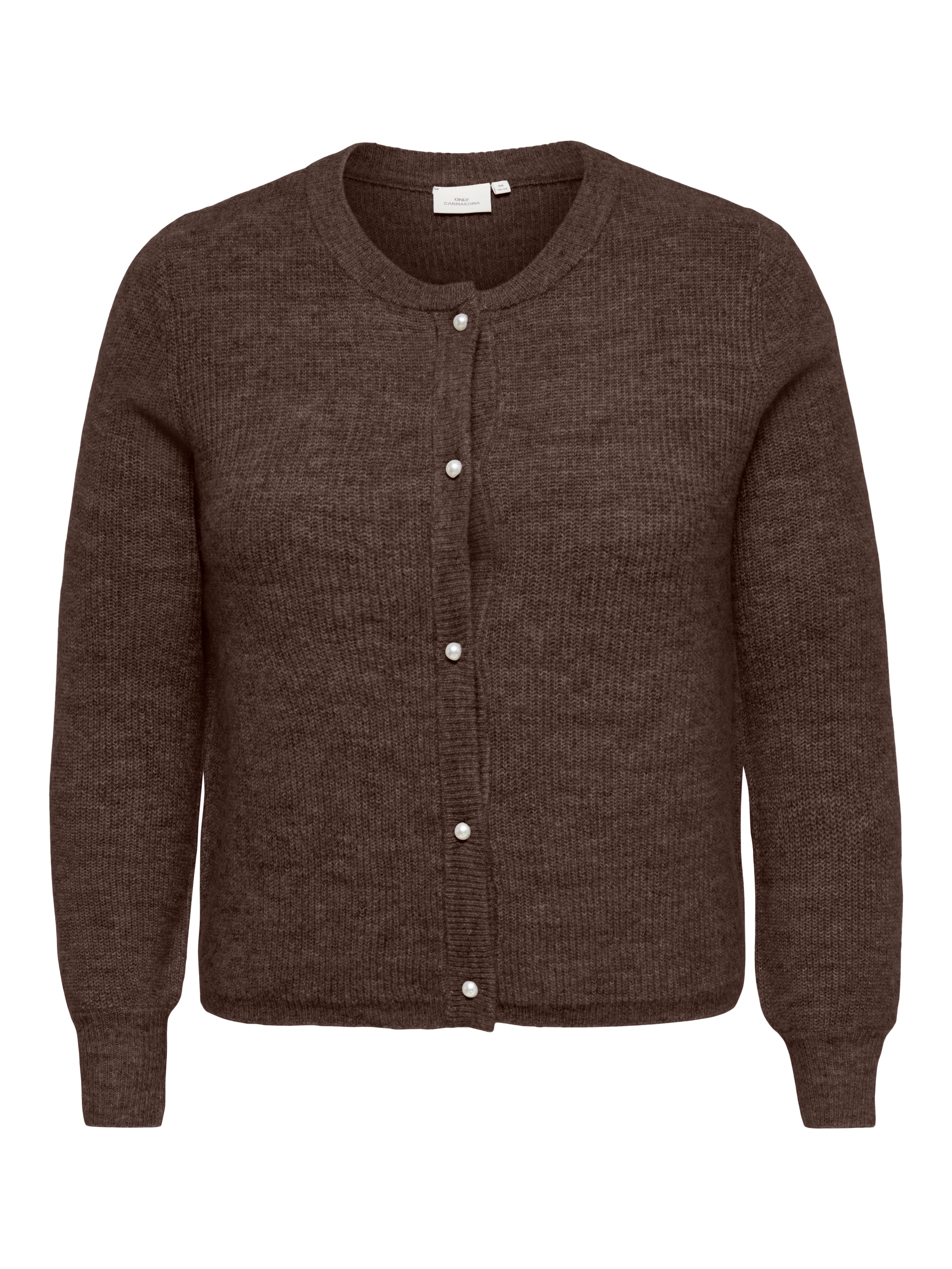 ONLY CARMAKOMA Strickjacke "CARROSE L/S CARDIGAN KNT NOOS" Materialmix