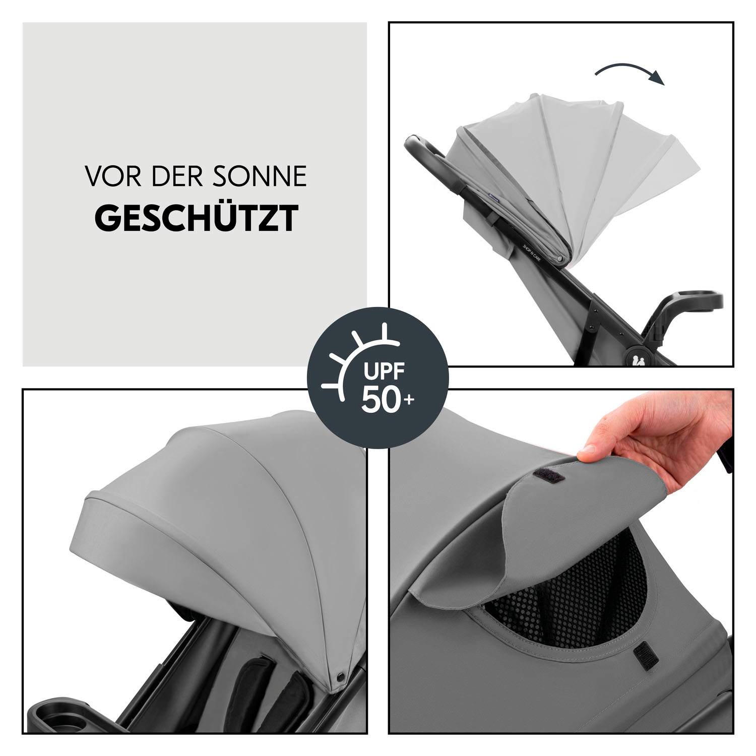 Hauck Kinder-Buggy »Shop N Care Trio Set«, inkl. Babyschale, Babywanne und Adapter