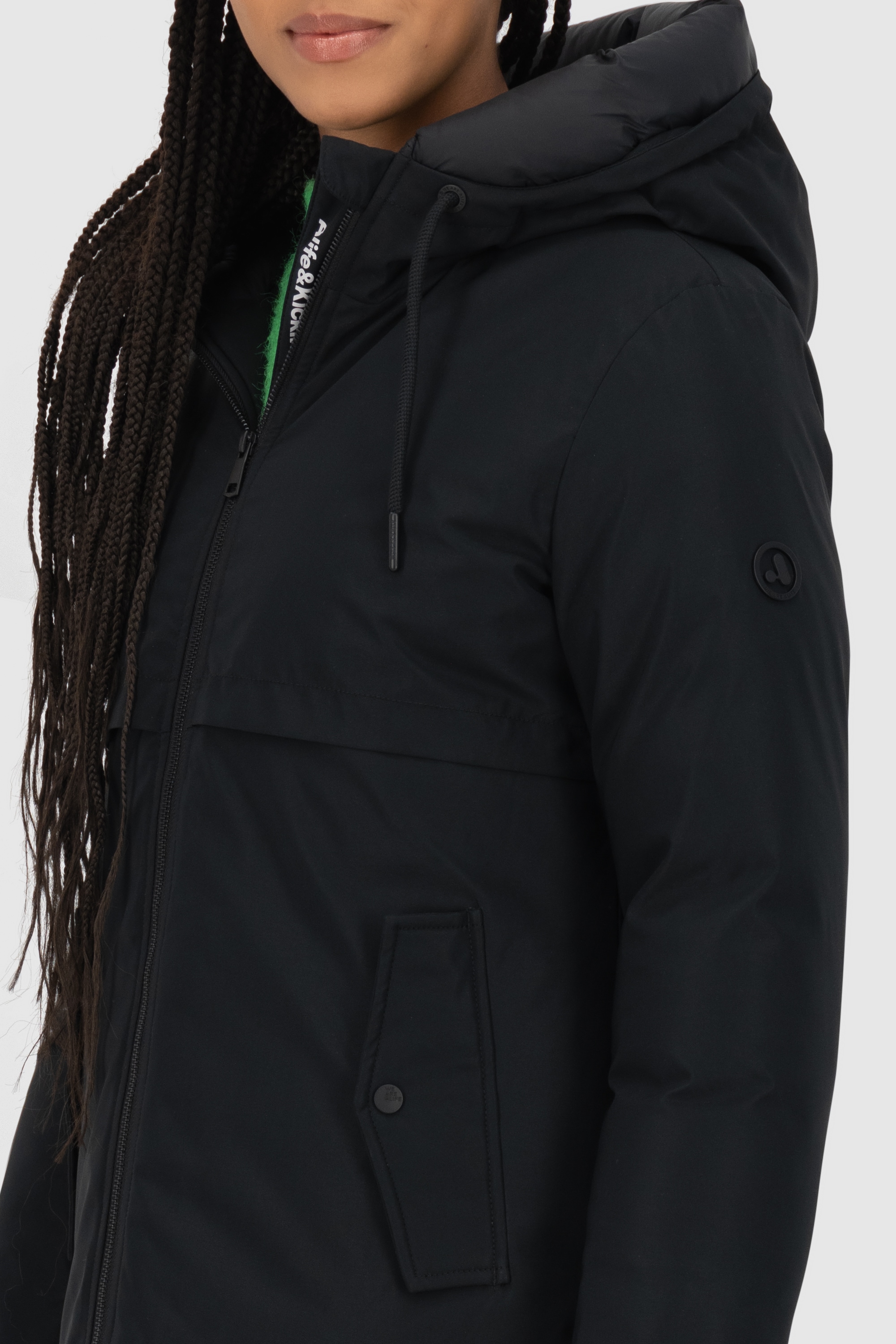 Alife & Kickin Winterjacke »Damen CicelyAK A«, Kurze warme Damenwinterjacke mit gefütterter Kapuze