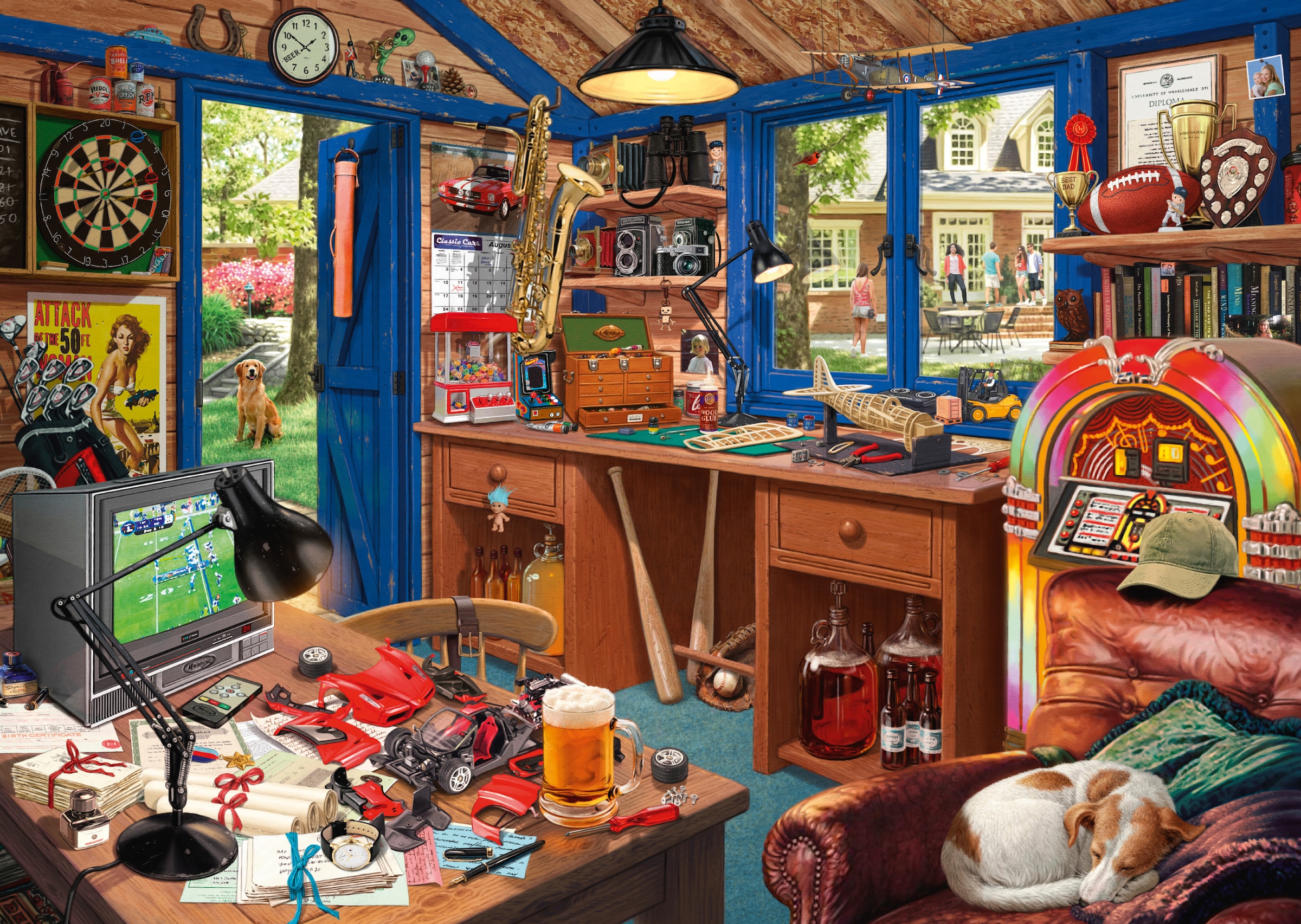 Schmidt Spiele Puzzle »Secret Puzzle, Vaters Werkstatt«, Made in Europe