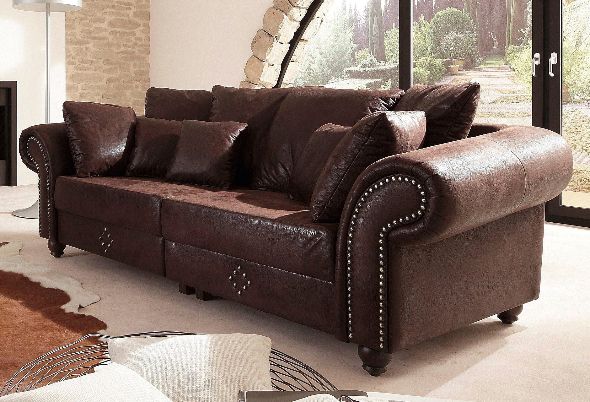 Home affaire Big-Sofa »King George Mega Sofa, viel Platz, Federkern«