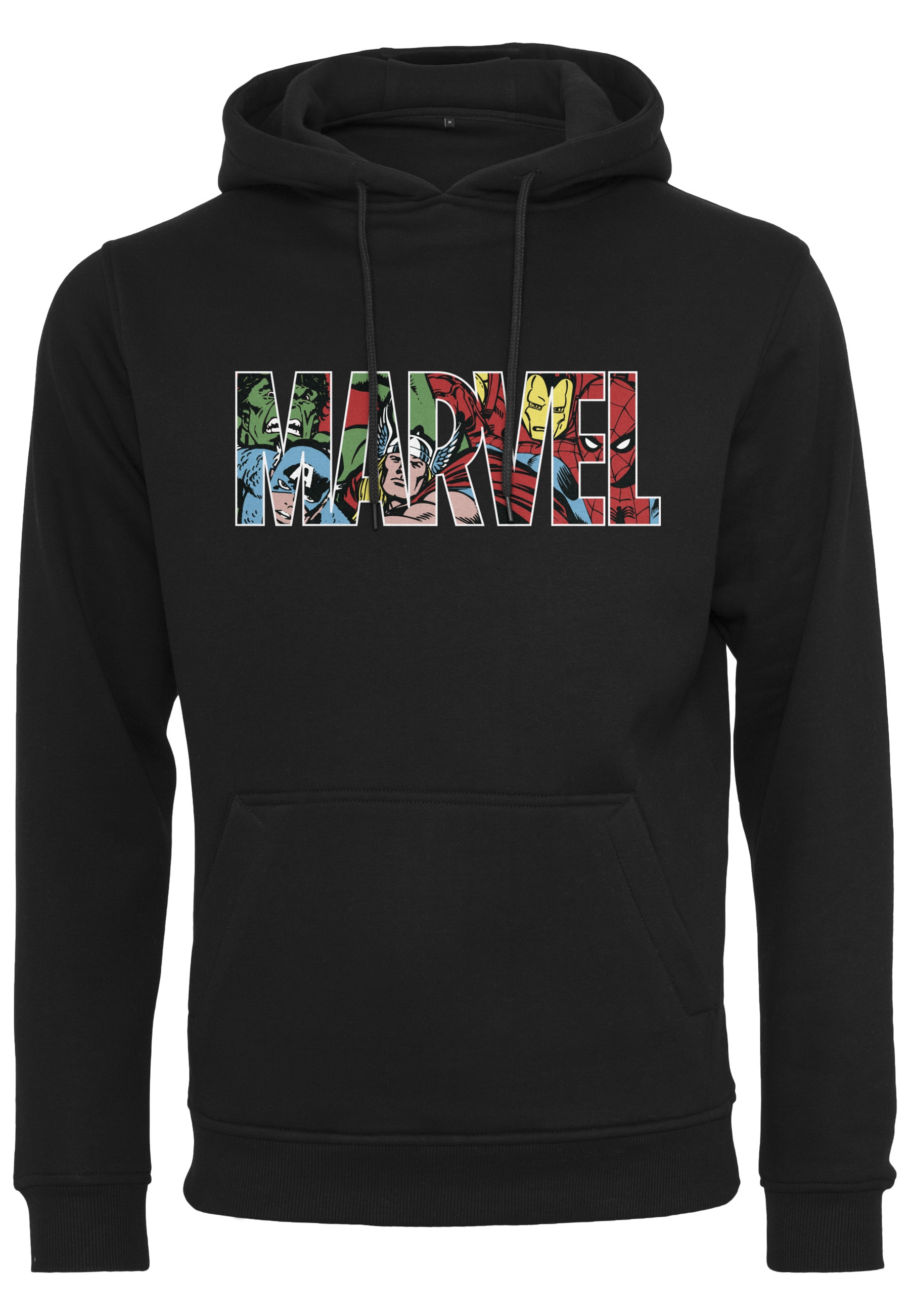 Merchcode Kapuzenpullover "Merchcode Herren Marvel Logo Character Hoody" 1 günstig online kaufen