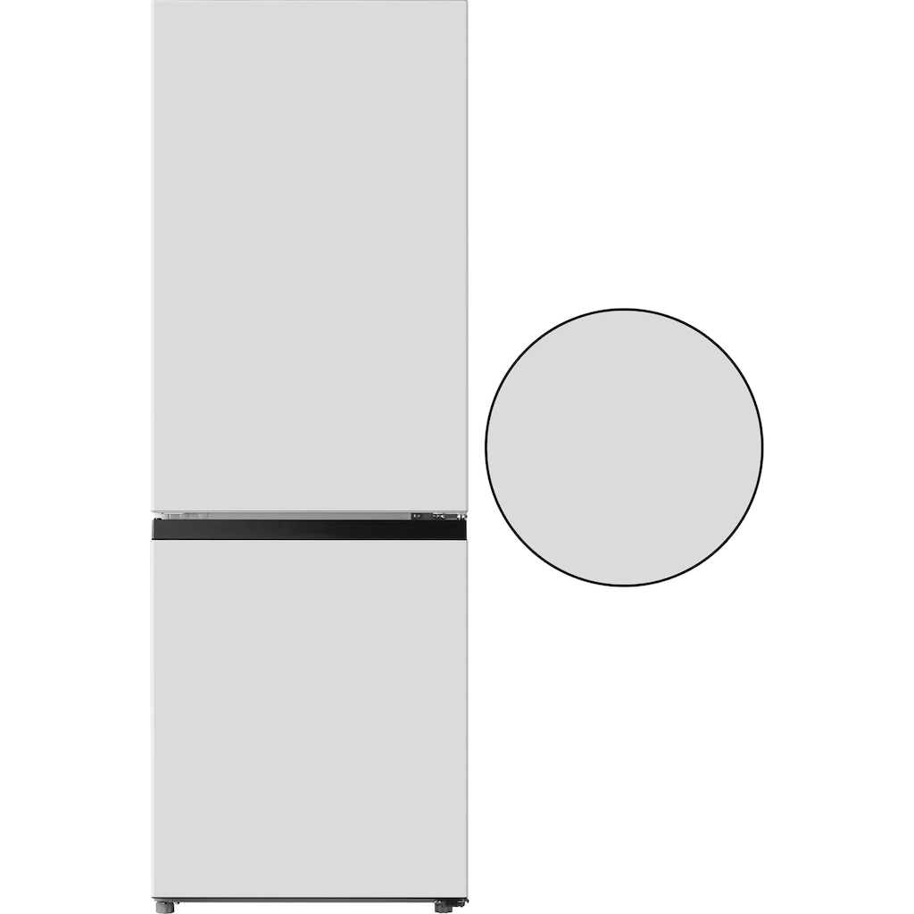 Hanseatic Kühl-/Gefrierkombination »HKGK14349D«, HKGK14349DW, 143 cm hoch, 49,5 cm breit