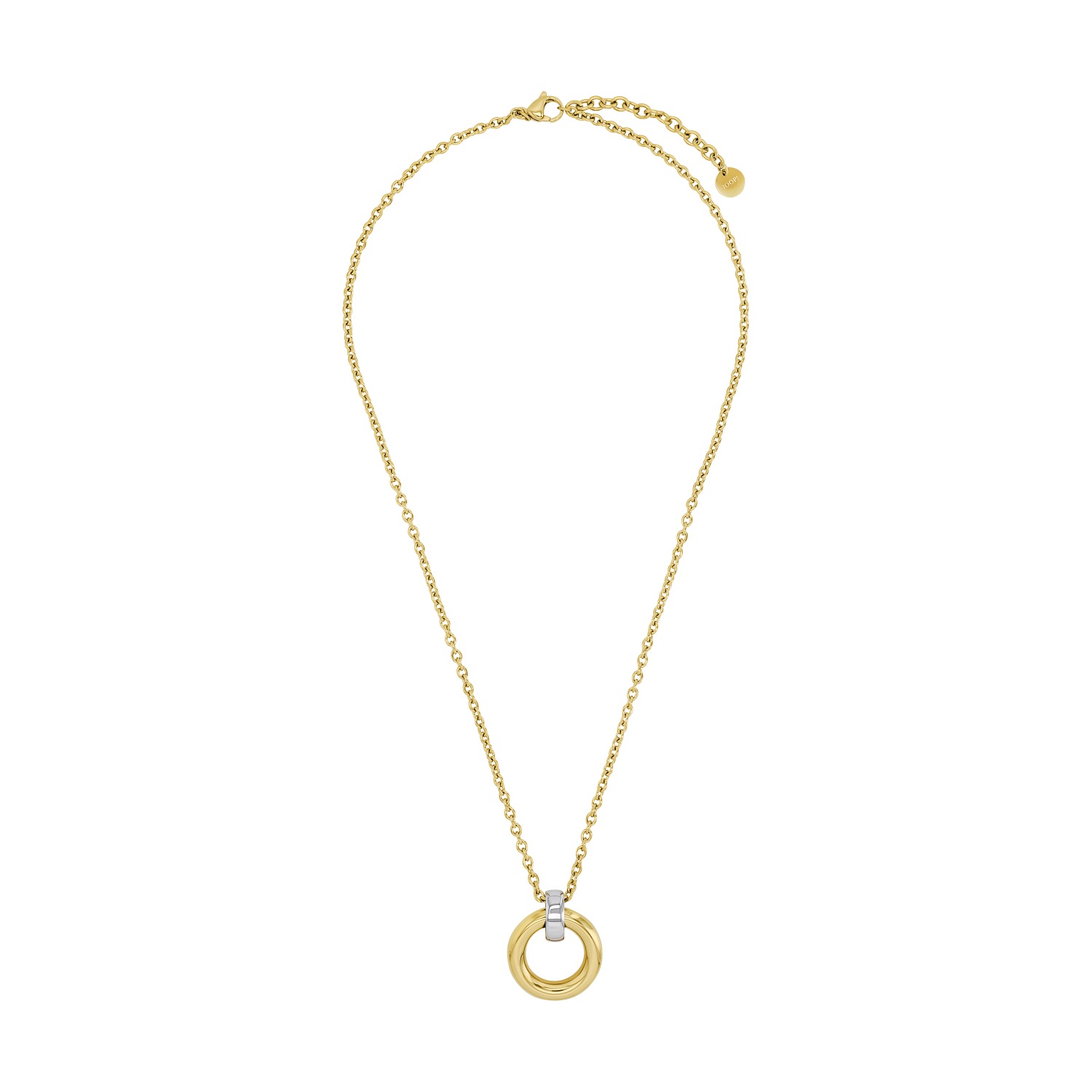 JOOP! Kette mit Anhänger »Kreis, 2039841«, mit Zirkonia (synth.)