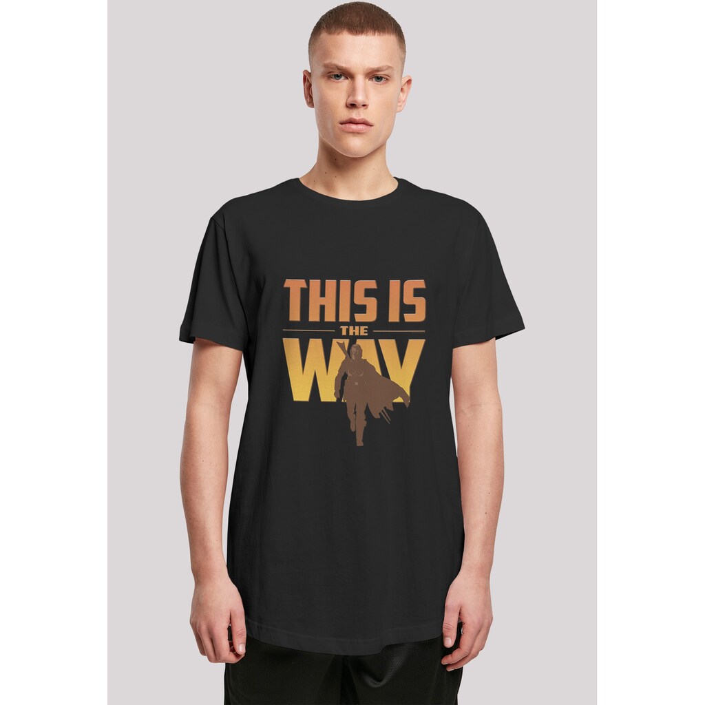 F4NT4STIC T-Shirt »Long Cut T Shirt 'Star Wars Mandalorian This Is The Way'«