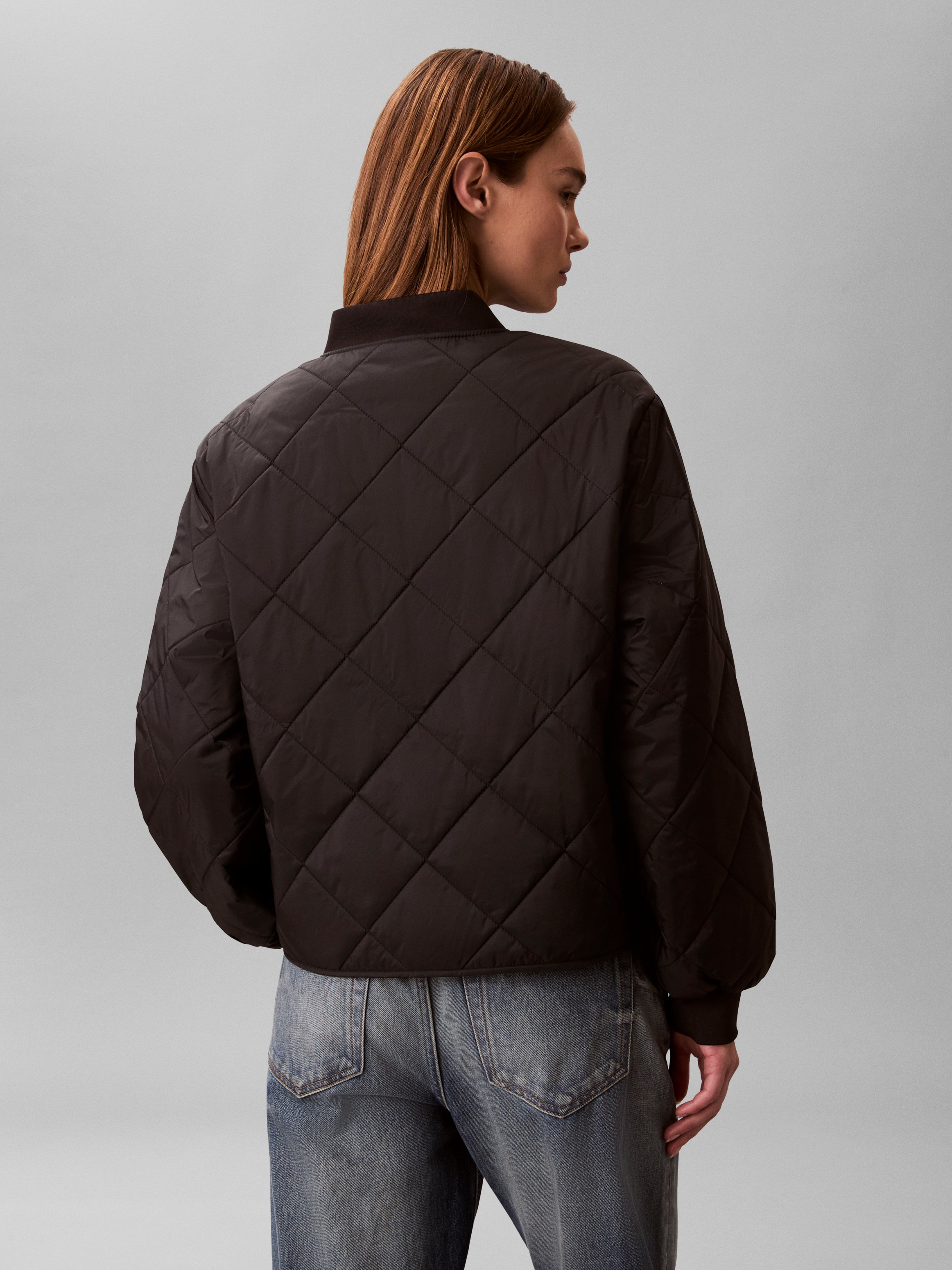 Calvin Klein Jeans Steppjacke ohne Kapuze Regular fit mit Rundhalsausschnitt