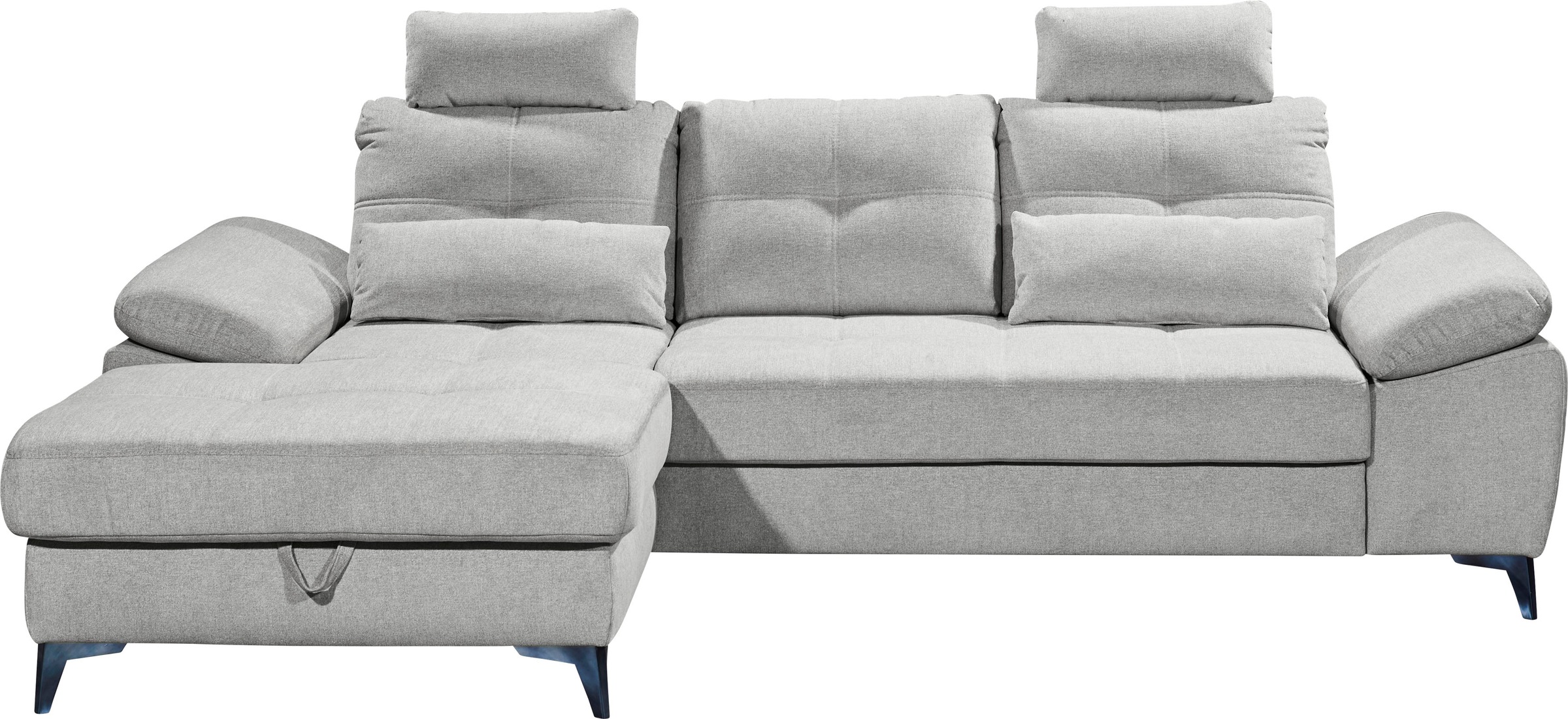 ED EXCITING DESIGN Ecksofa "Auckland L-Form", mit Bettfunktion, Bettkasten, günstig online kaufen