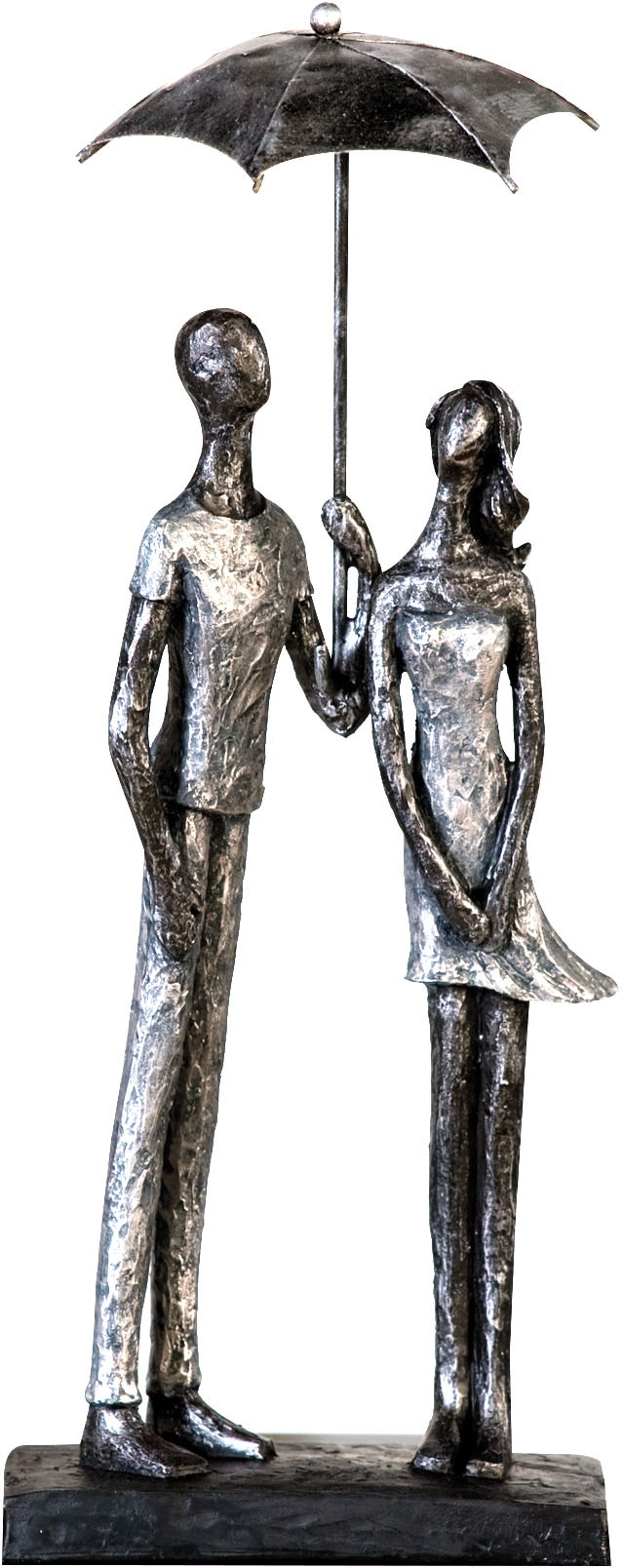 Casablanca by Gilde Dekofigur "Skulptur Umbrella, silber", Dekoobjekt, Höhe günstig online kaufen