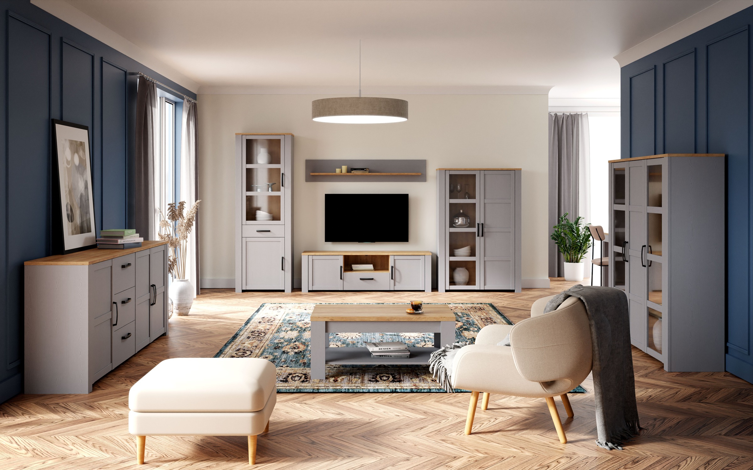 Thumbnail - FORTE Wandregal "Bohol" Breite 160 cm