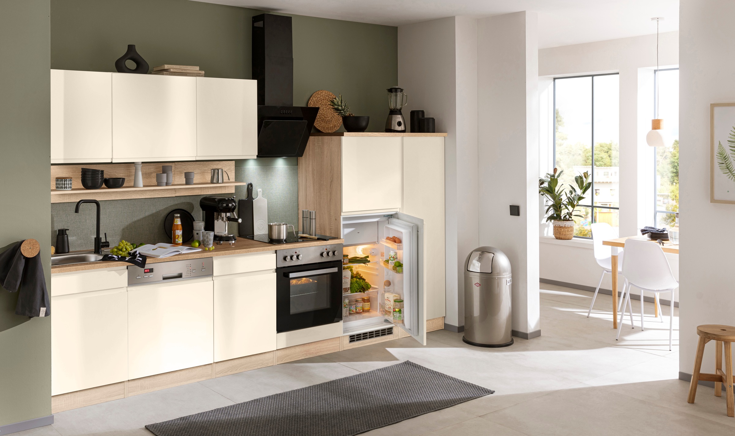 KOCHSTATION Küchenzeile "KS-Virginia" Breite 330 cm, wahlweise mit E-Geräte günstig online kaufen