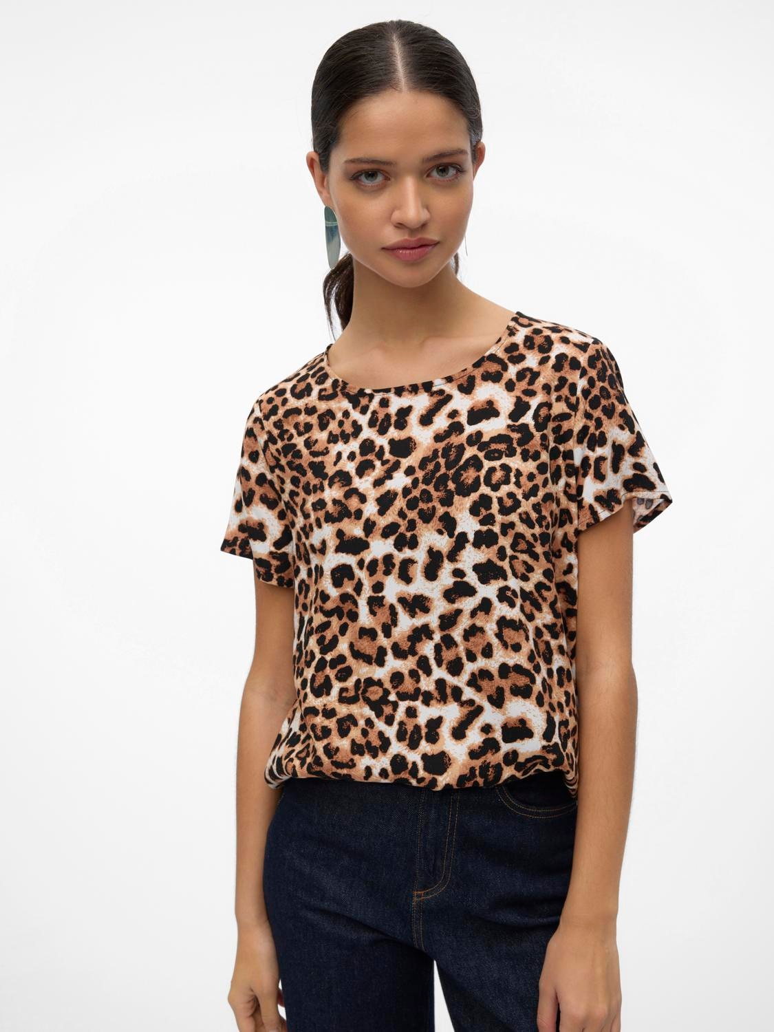 Vero Moda Kurzarmshirt »VMEASY JOY S/S TOP WVN GA«