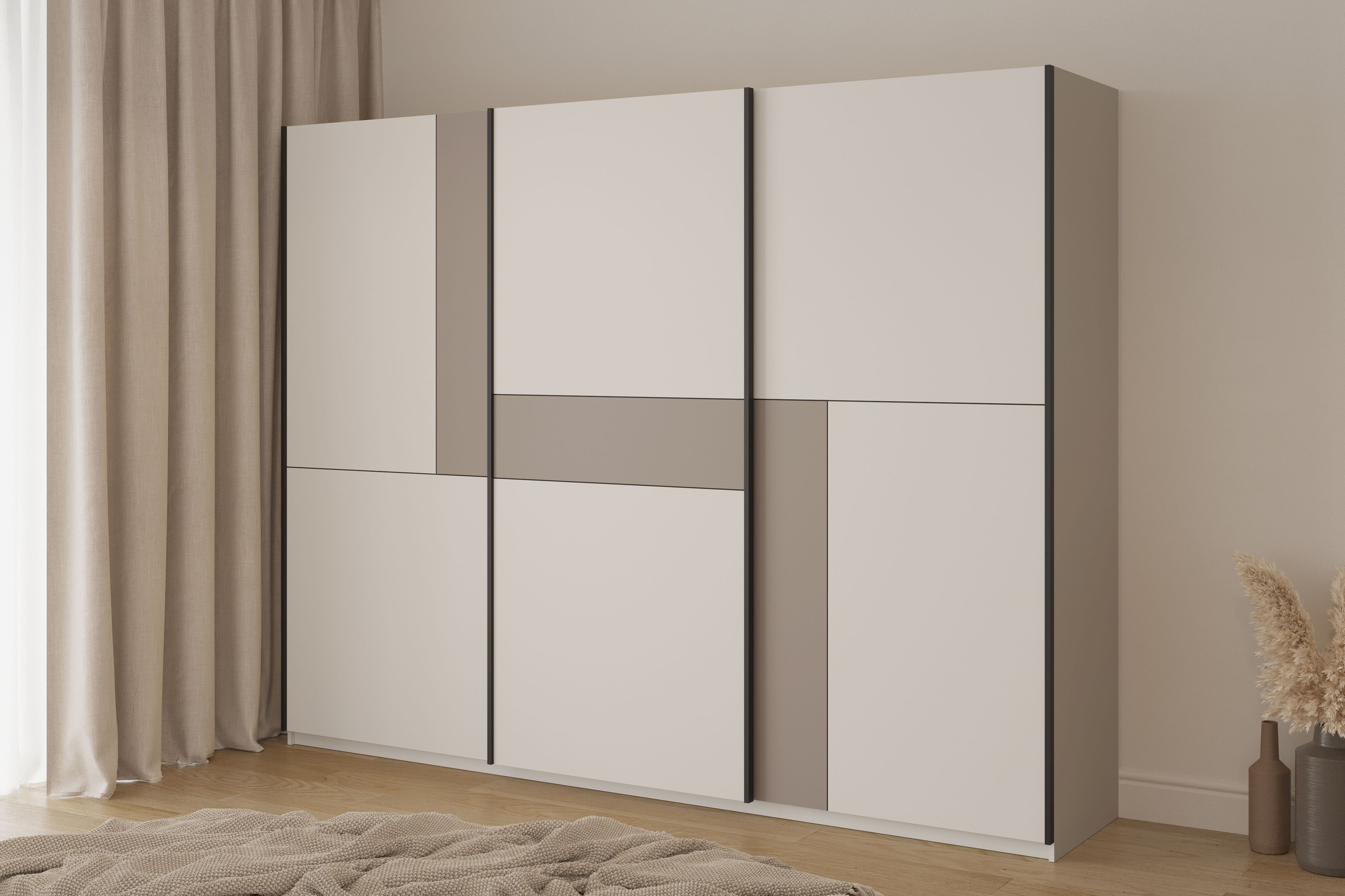 Home affaire Schiebetürenschrank "Cube Garderobenschrank incl.kompletter In günstig online kaufen