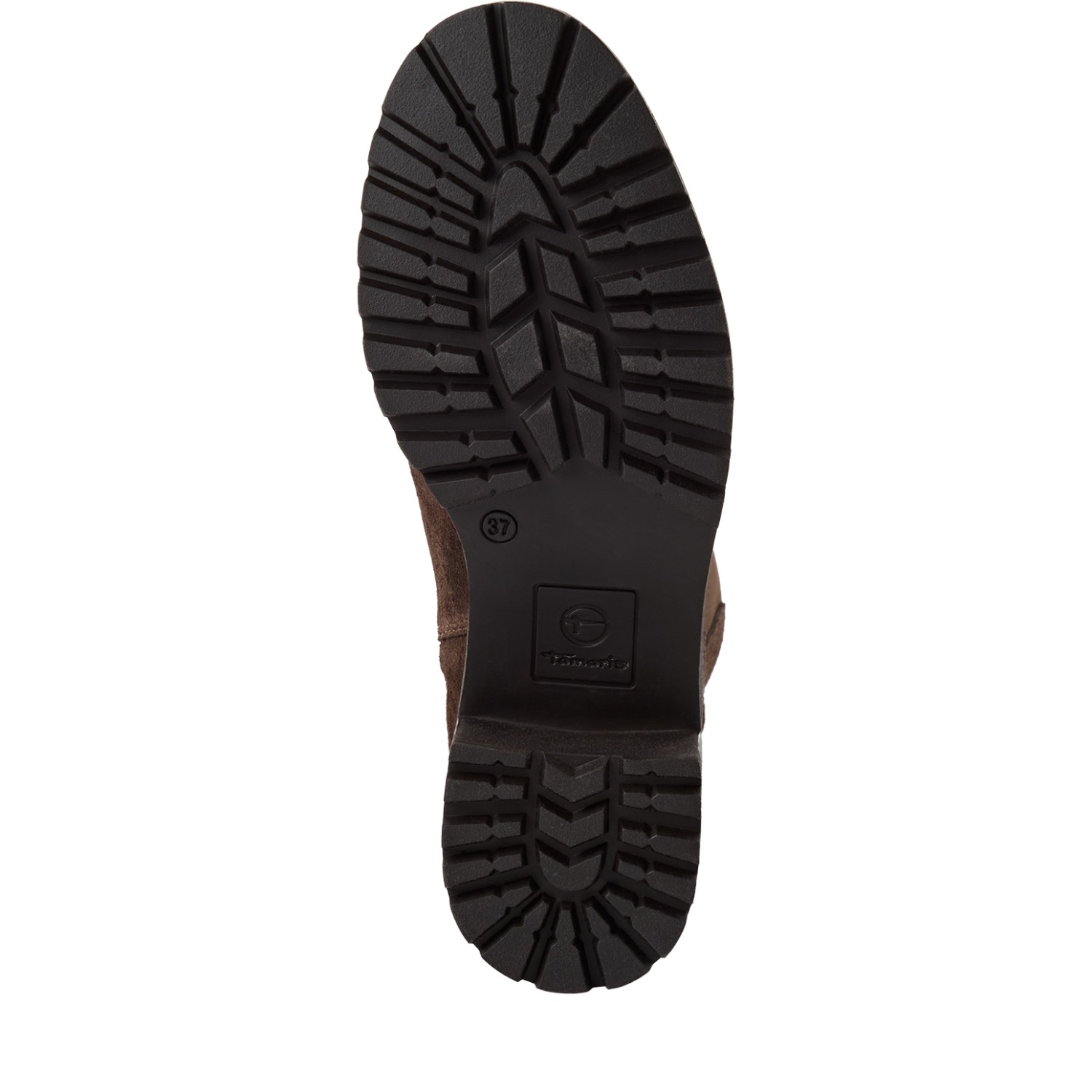 Tamaris Stiefel  Blockabsatz, Langschaftstiefel, Businessstiefel mit T-Logoprägung