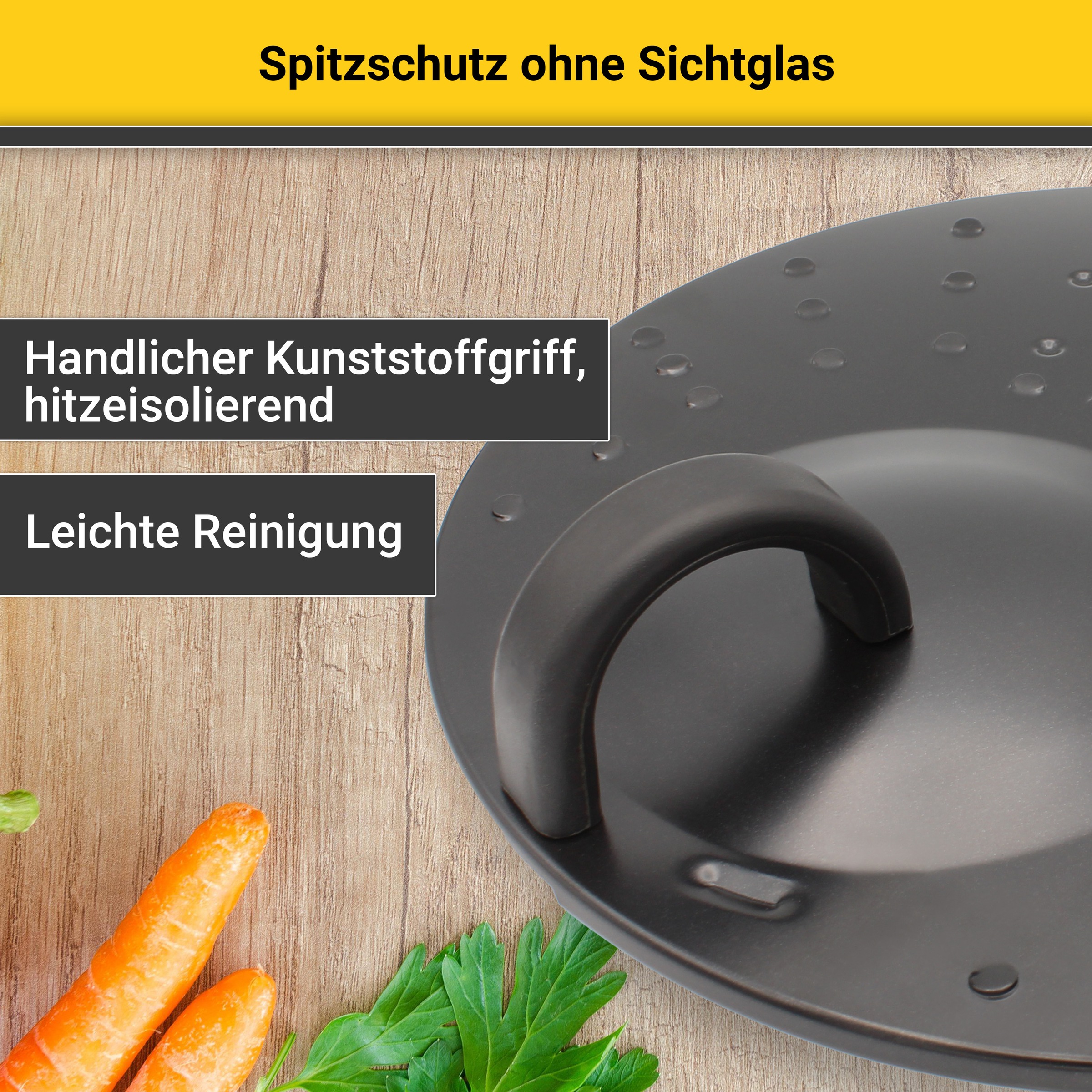 Krüger Spritzschutzdeckel, Ø 31 cm, universell einsetzbar