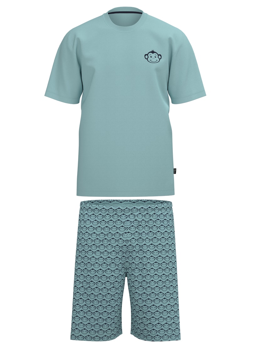 Trigema Schlafanzug »TRIGEMA Pyjama mit Print-Motiv "Äffchen"« 1