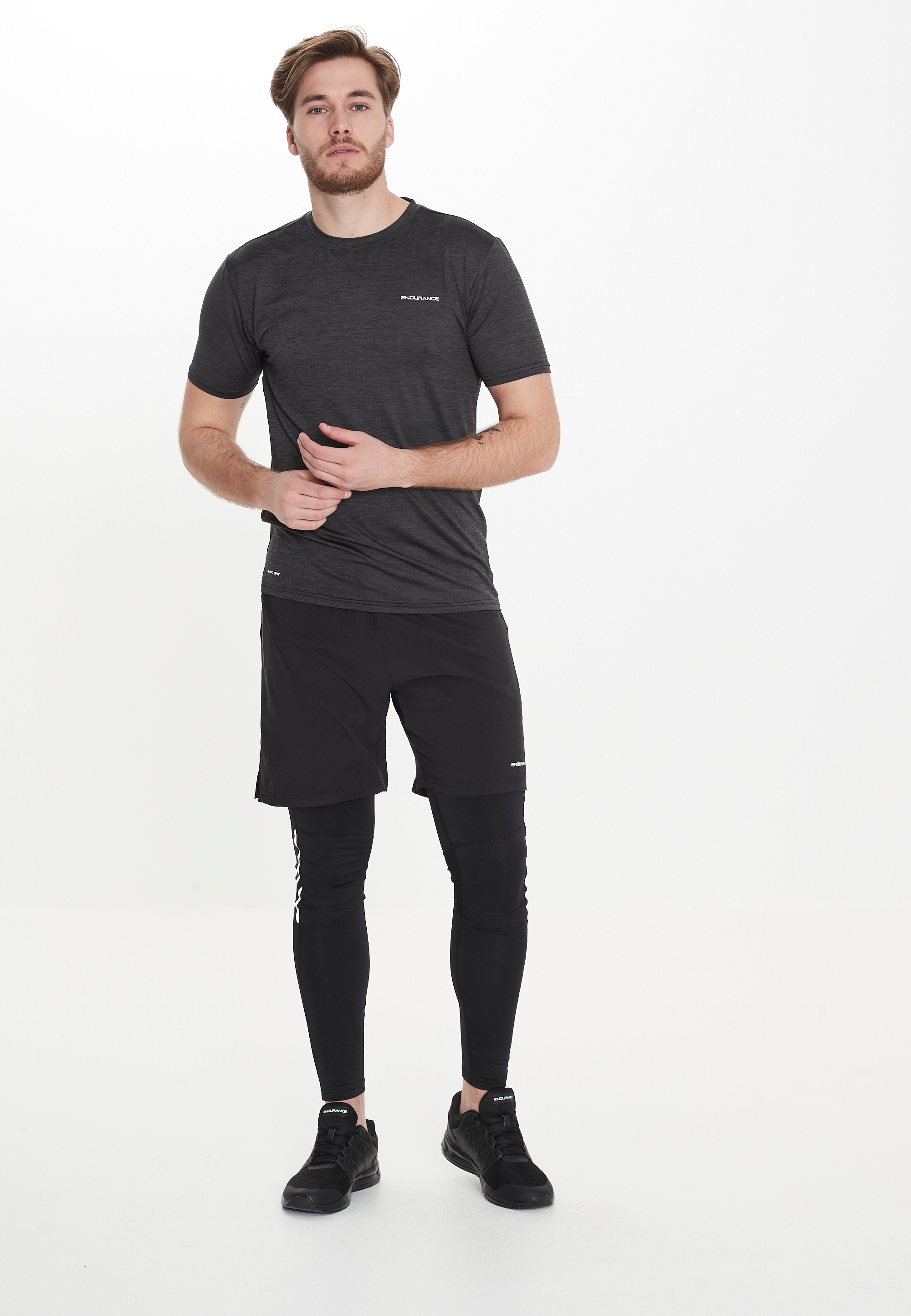 ENDURANCE Funktionsshirt "MELL MELANGE", mit innovativem QUICK DRY