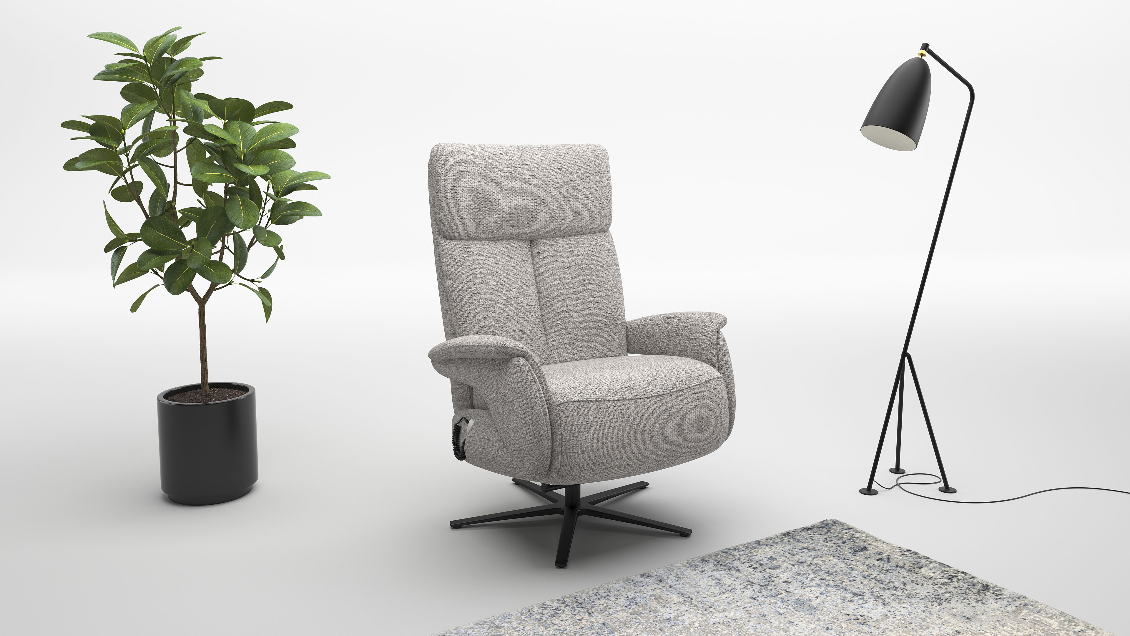 sit&more TV-Sessel "Triple Seven Xtra large, bis 200kg belastbar, mit Herz-Waage Funktion" inkl. Kopfteil- & Drehfunktion, wahlweise mit Akku und Aufstehhilfe