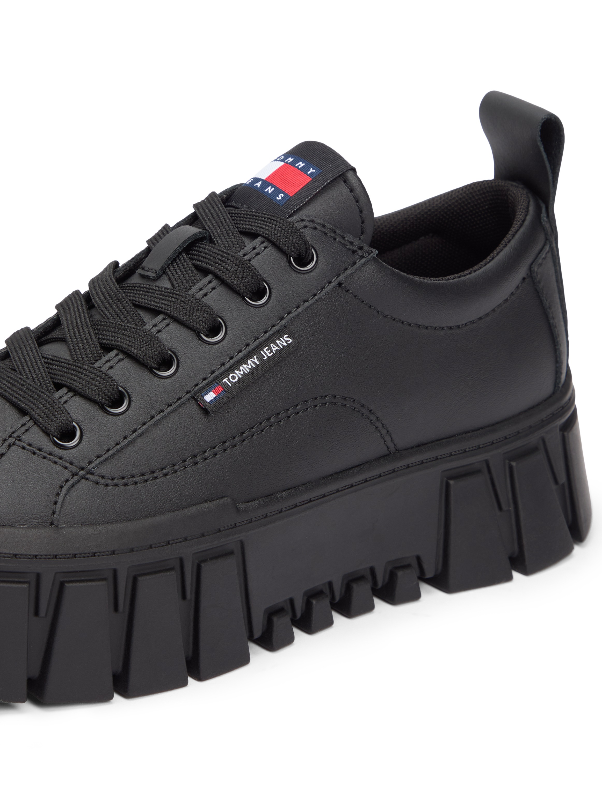 Tommy Jeans Plateausneaker "TJW VULC FLATFORM LEATHER", Freizeitschuh, Halb günstig online kaufen