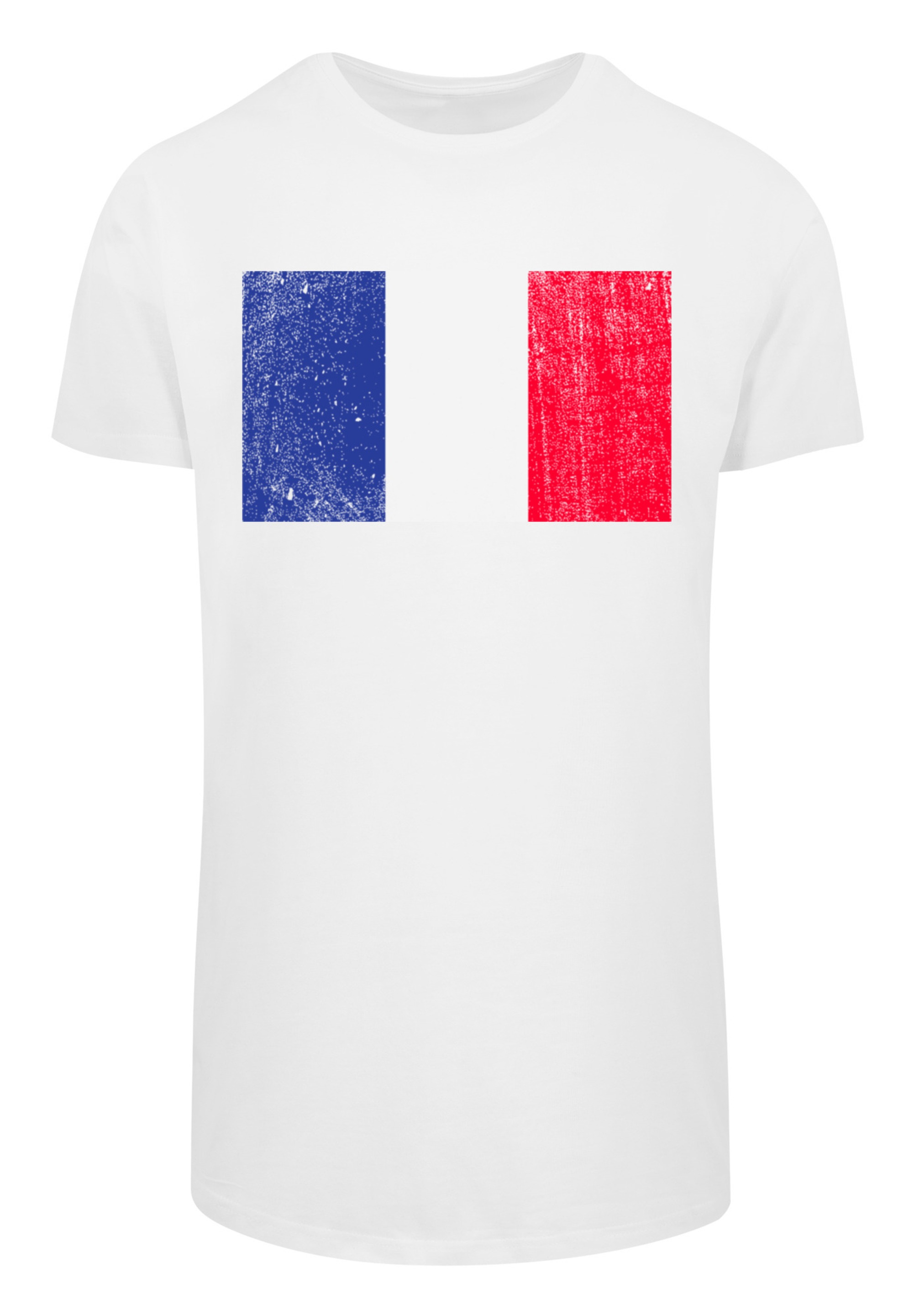F4NT4STIC T-Shirt »France Frankreich Flagge distressed«, Print