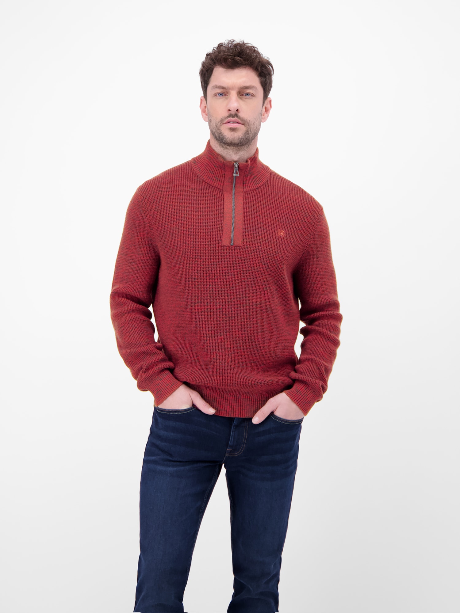 LERROS Strickpullover "Herren Troyer in Twist-Struktur" günstig online kaufen