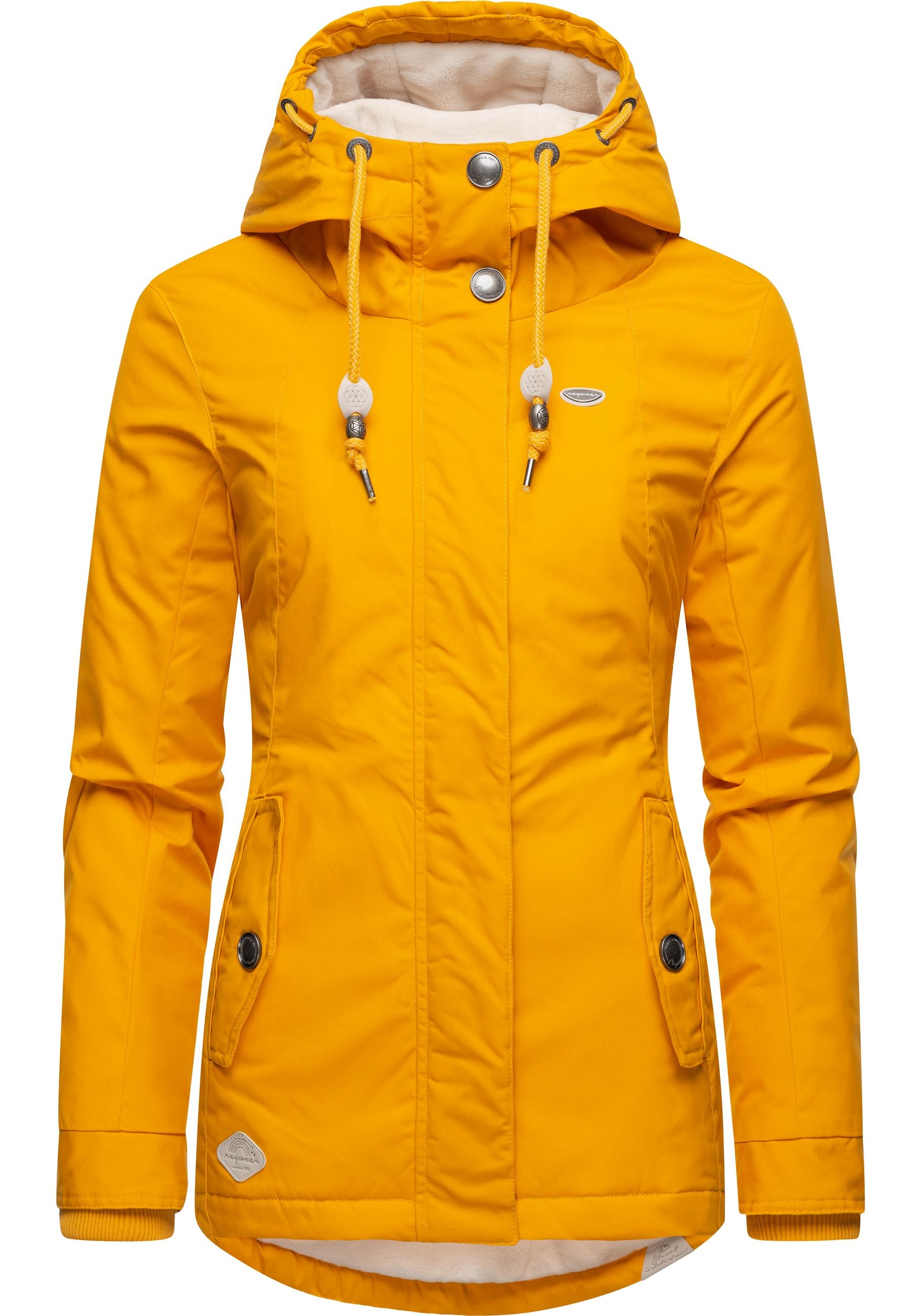 Ragwear Winterjacke "Monade" mit Kapuze Damen Winterparka mit Kapuze und m. Fleece gefüttert