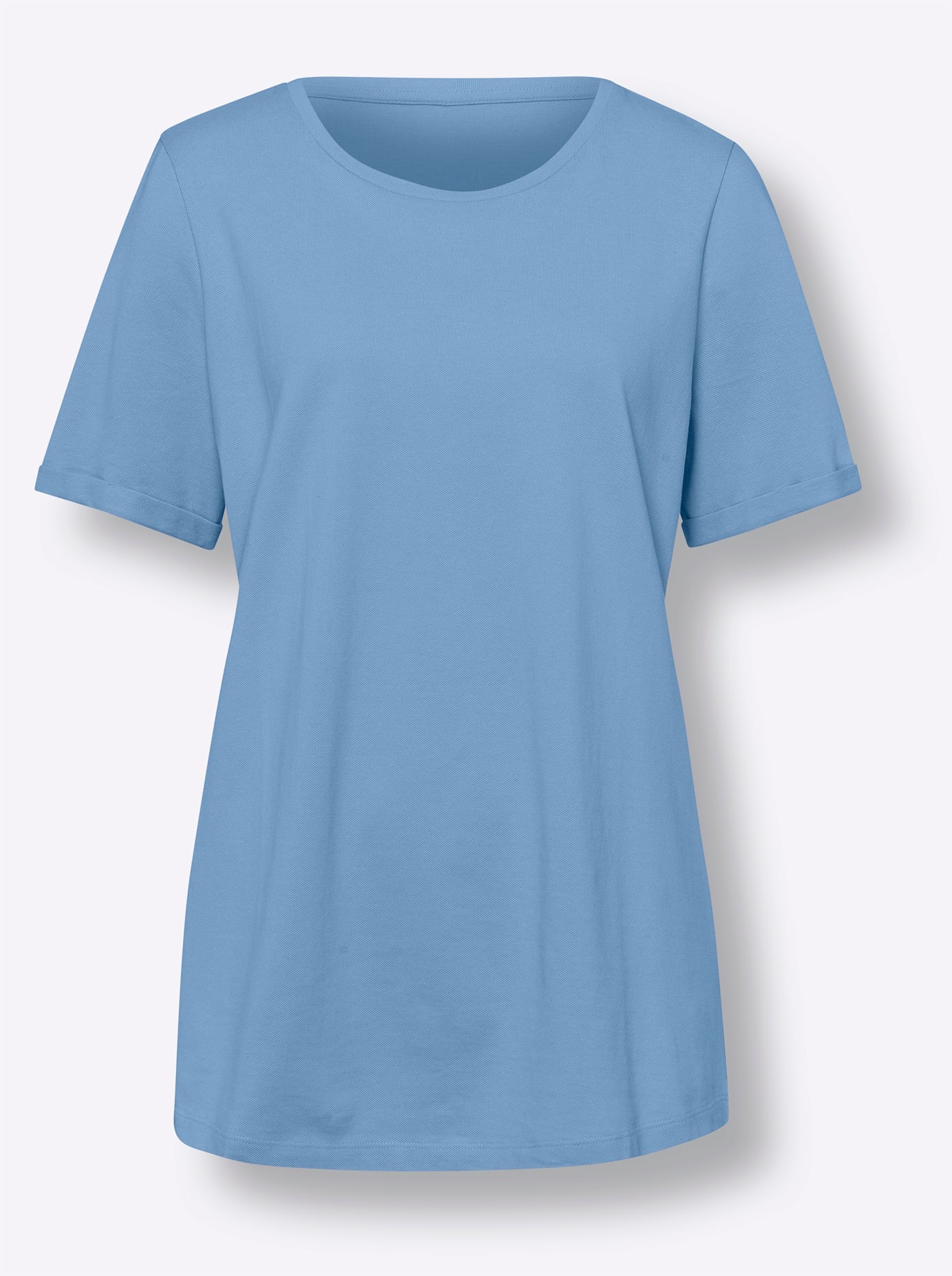 Classic Basics Women Longshirt Sky Blue Size 38 5