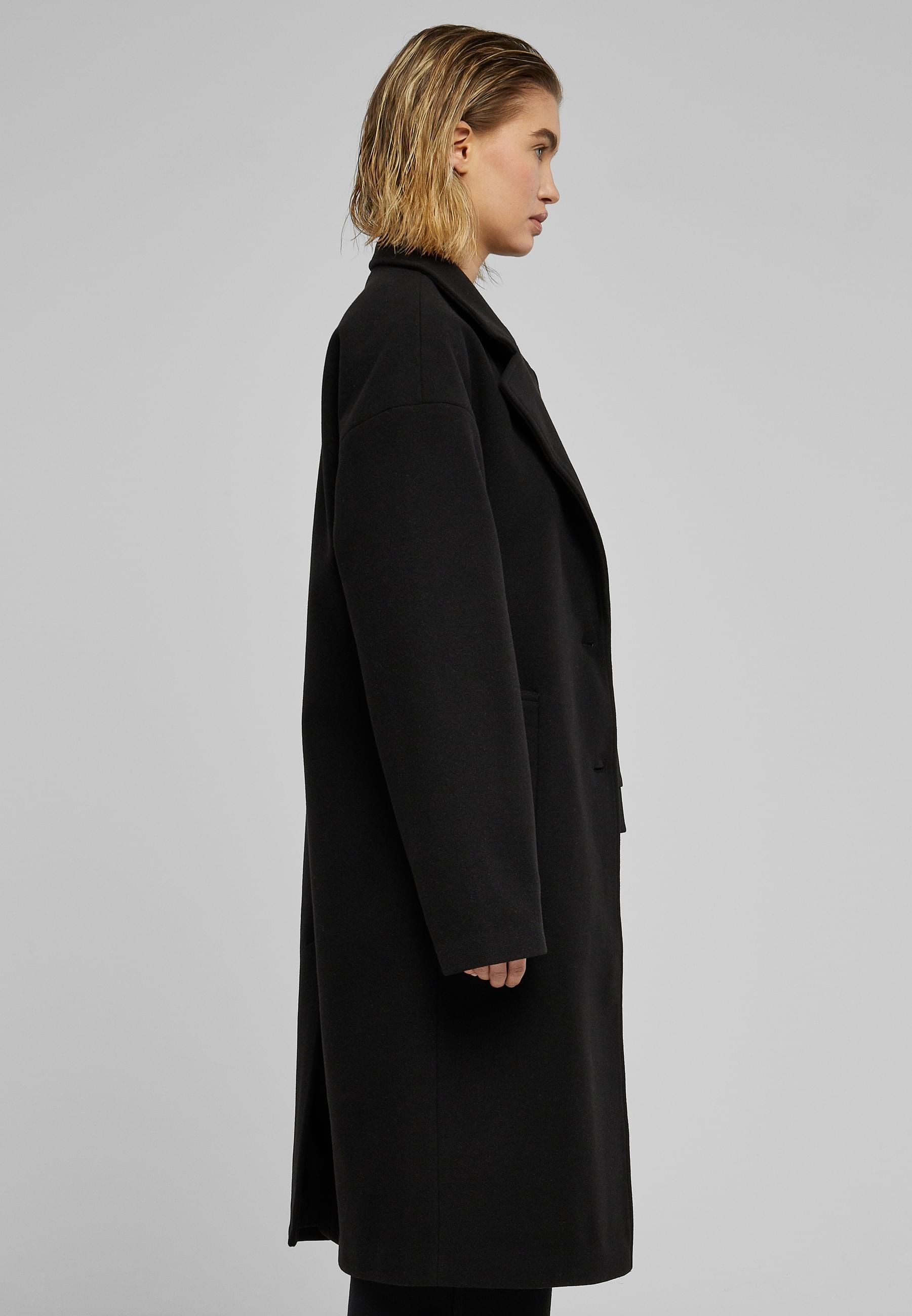 URBAN CLASSICS Winterjacke »Urban Classics Damen Ladies Oversized Long Coat«, (1 St.), ohne Kapuze