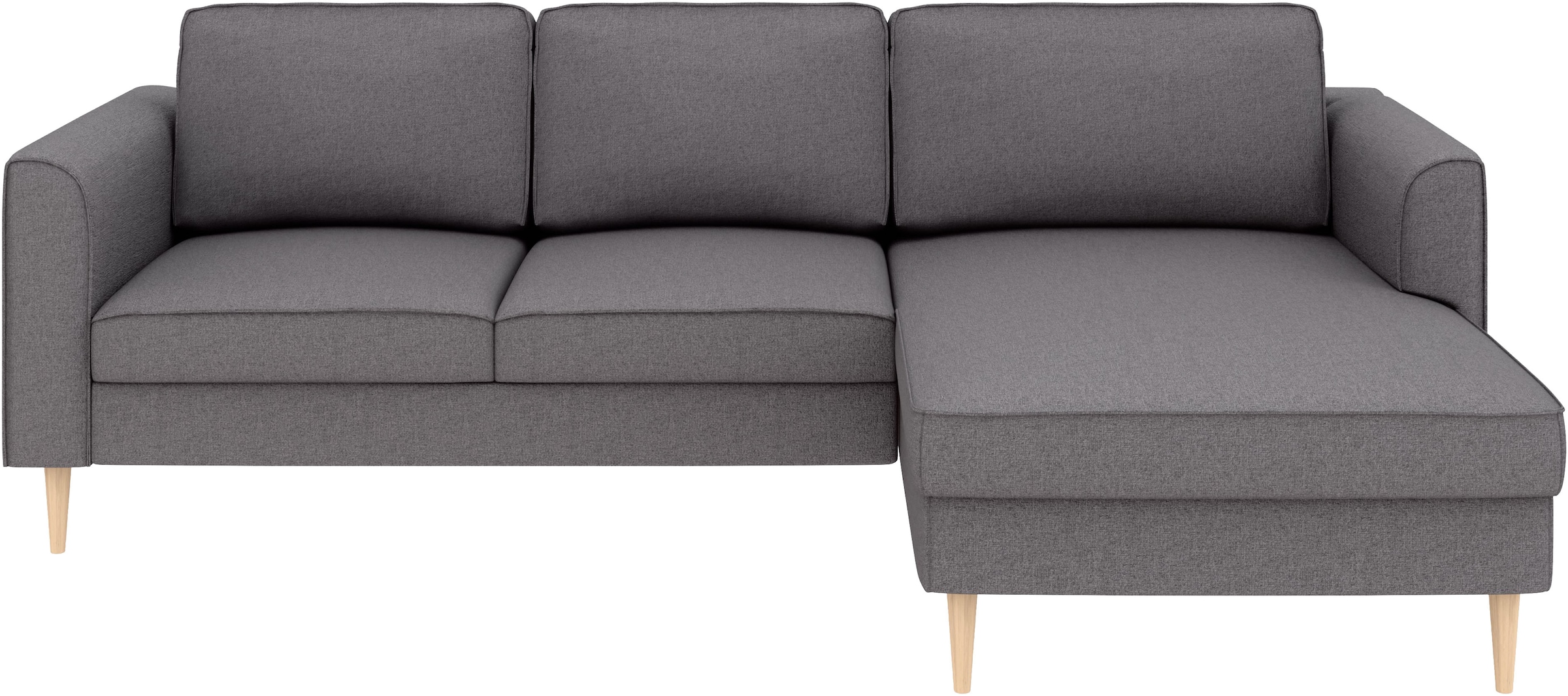 Home affaire Ecksofa »Booster Couch wahlweise mit Schlaffunktion und Bettkasten-auch in Cord«, Recamiere beidseitig montierbar, Sofa in L-Form, 232 cm