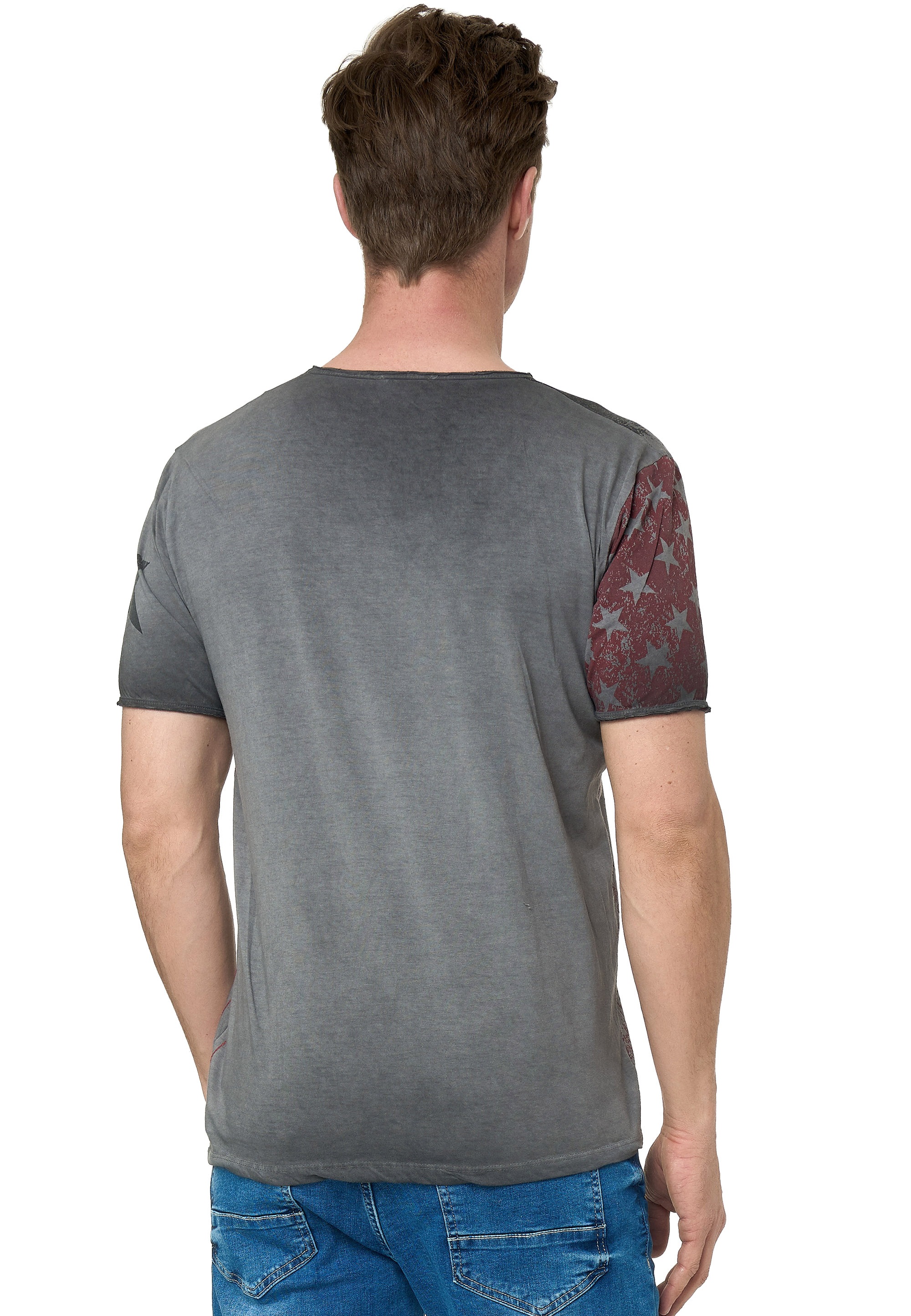 Rusty Neal T-Shirt, mit V-Neck