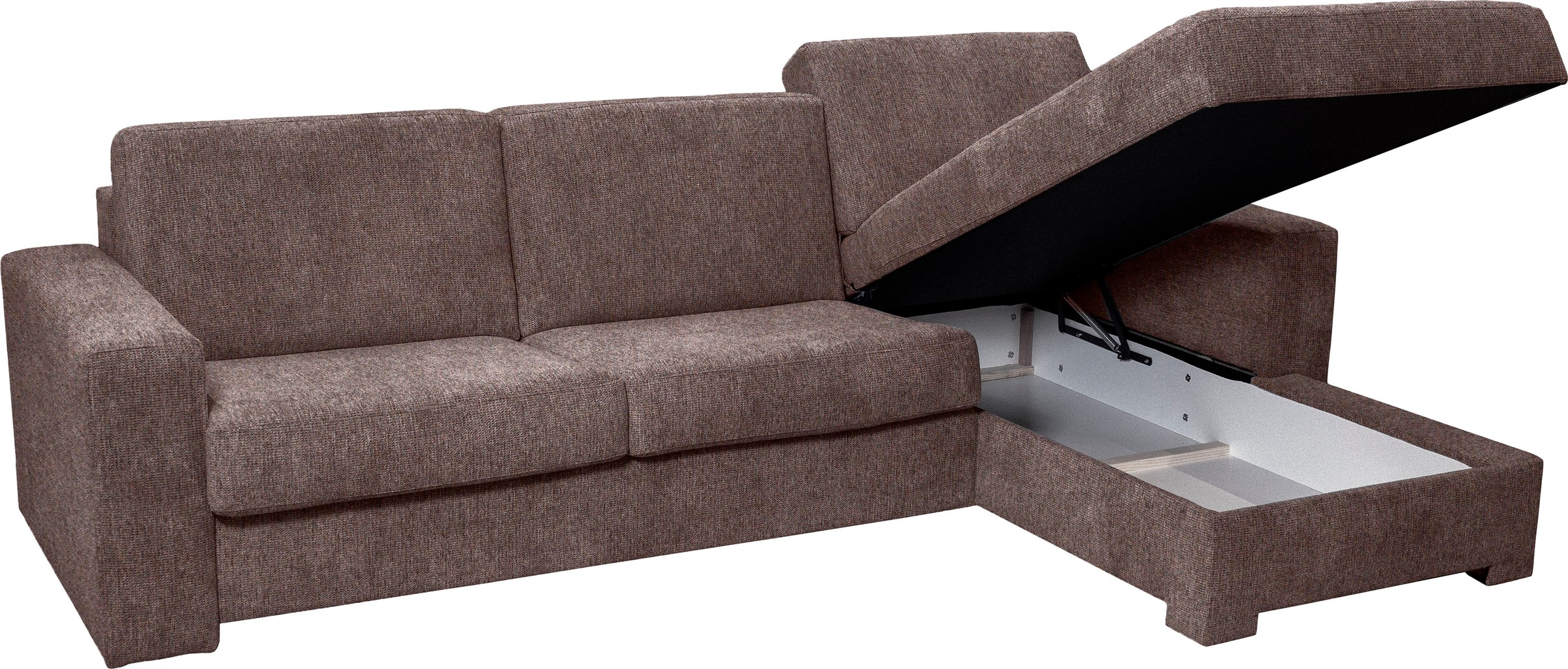 Home affaire Ecksofa Roma "L" Dauerschlaffunktion, mit Unterfederung, Matratzenhöhe 14cm, Liegemaße ca 163x198 cm, L-Form
