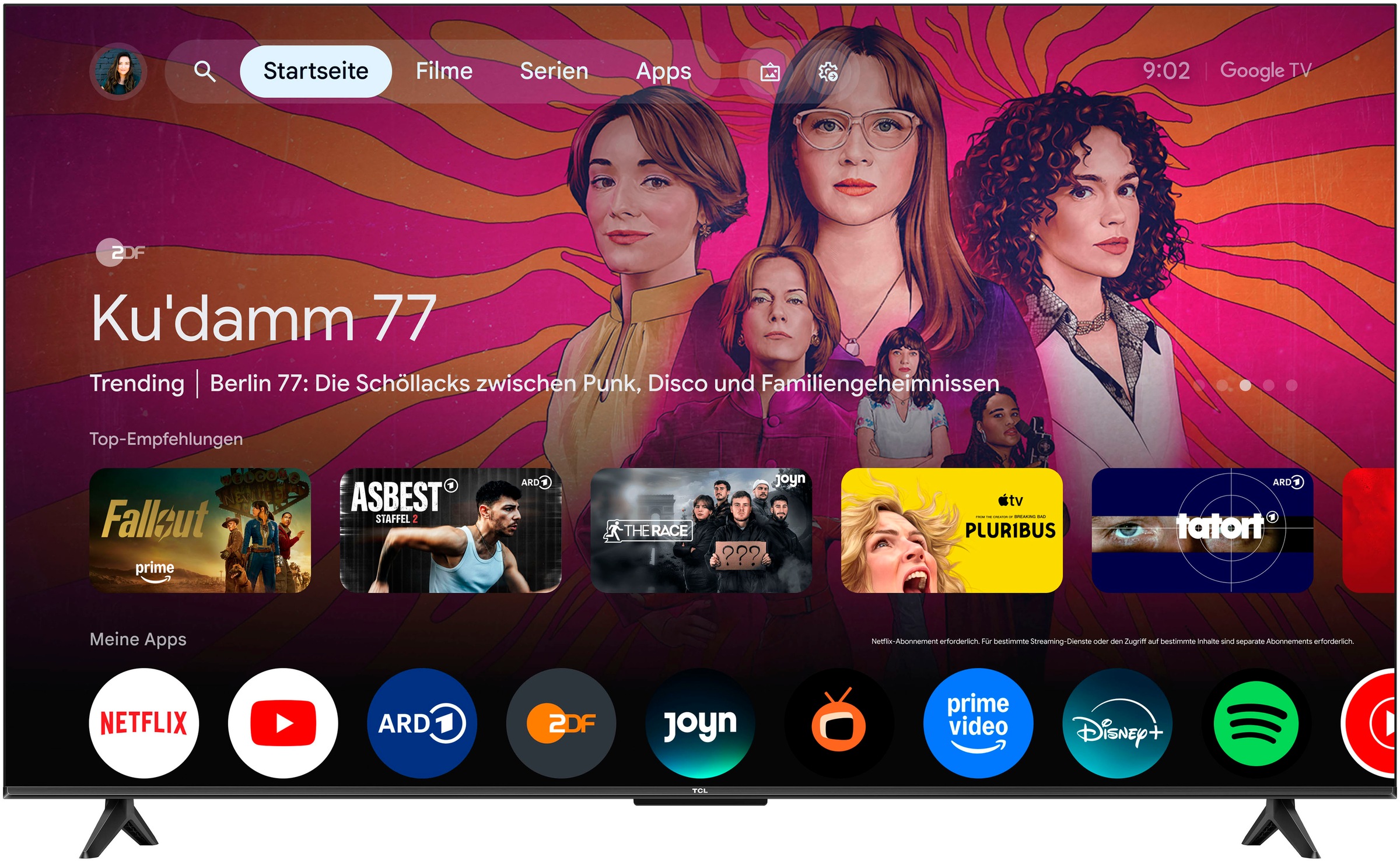 TCL QLED-Fernseher »65T61DX1« 139 cm/55 ″ Smart-TV