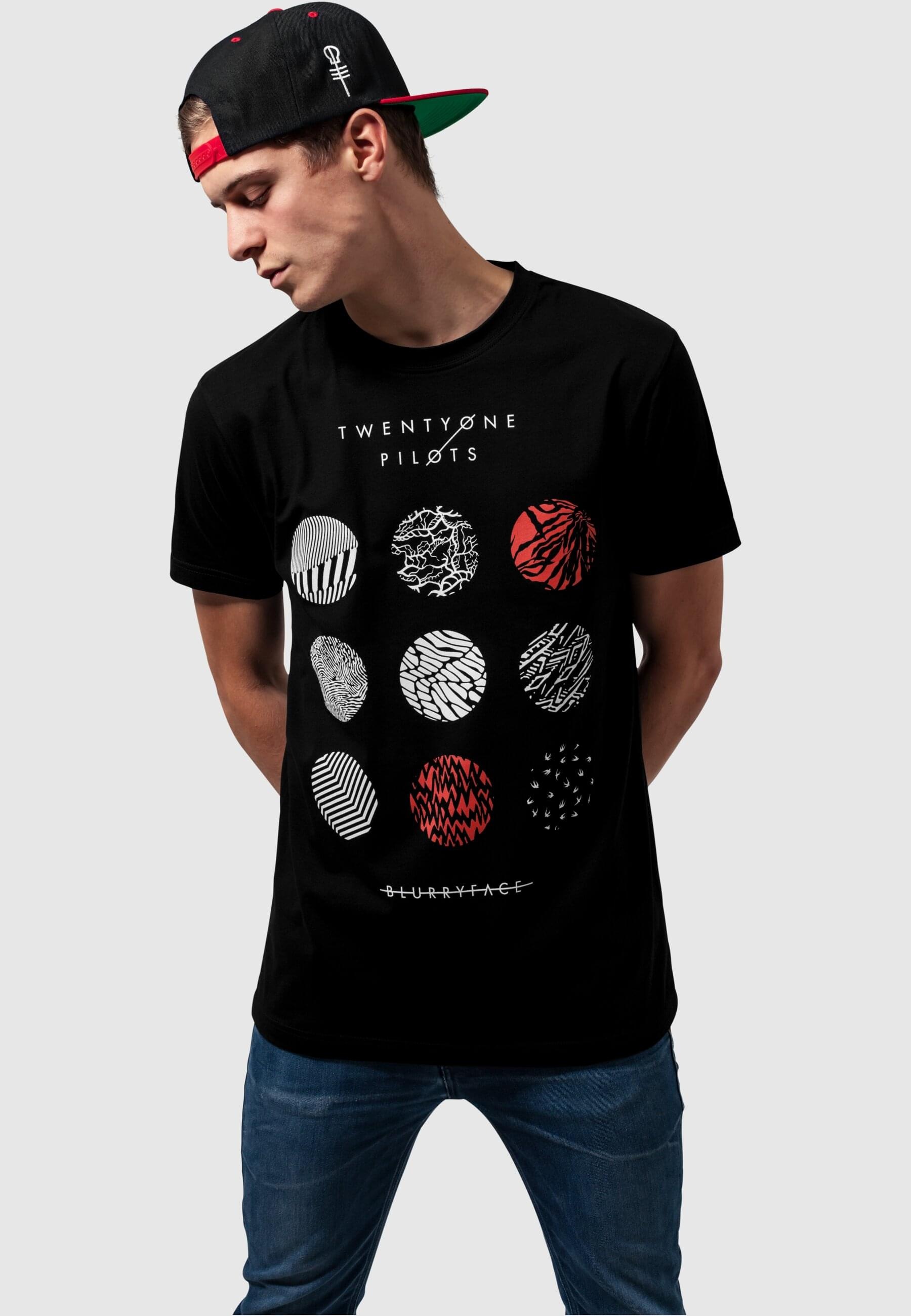Thumbnail - Merchcode T-Shirt "Merchcode Herren Twenty One Pilots Pattern Circles Tee" 1 Stk. tlg.