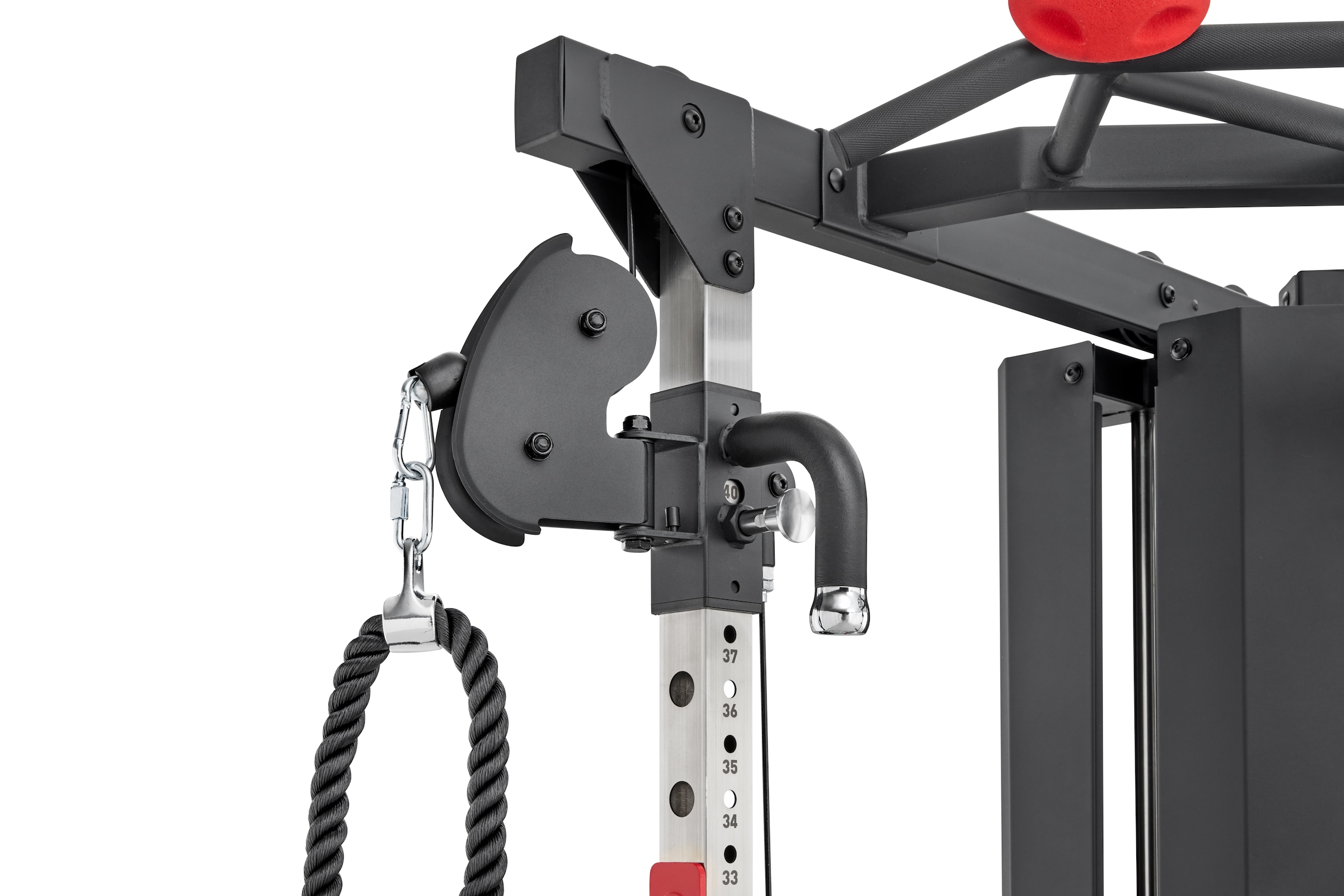 adidas Performance Trainingsstation »adidas Cable Crossover - Kabelzugstation mit Rack« 2 Gewichtsblöcke 2×80 kg Kabelzug, Rack, 40-fach verstellbar & Landmineen)