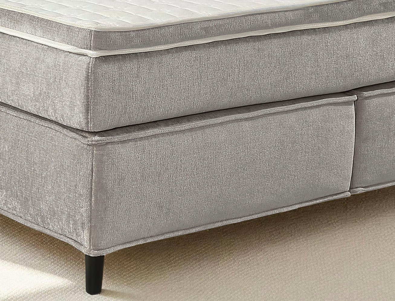 Jockenhöfer Gruppe Boxspringbett »CAPELLO, inkl. Taschenfederkernmatratze H3-H4 und 6cm Kaltschaumtopper« Bezug: Feingewebe, 160x200 oder 180x200 cm