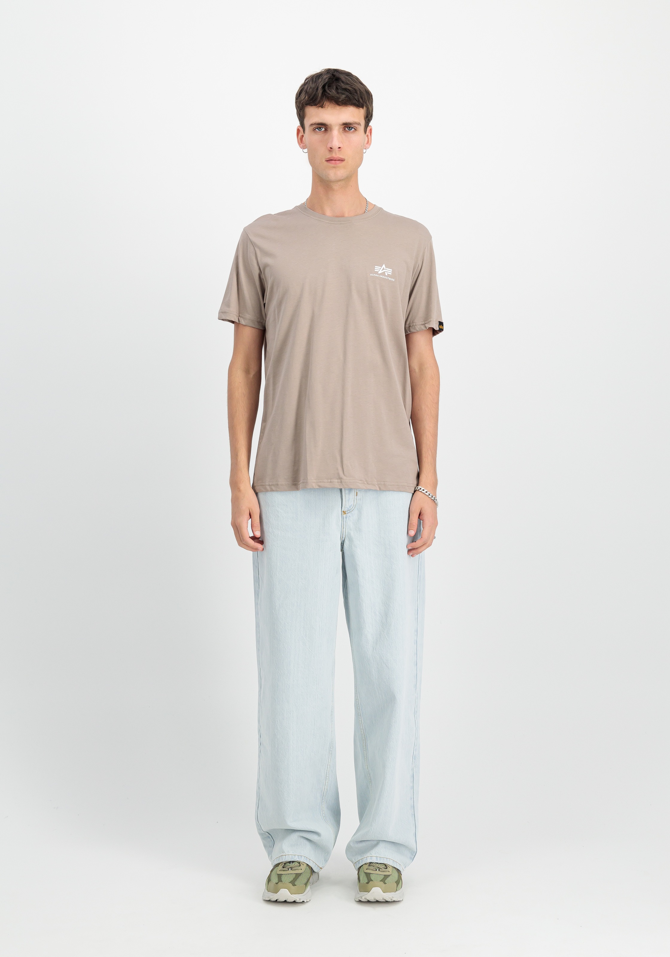 Alpha Industries Rundhalsshirt »BASIC T SMALL LOGO« Baumwolle, regular fit