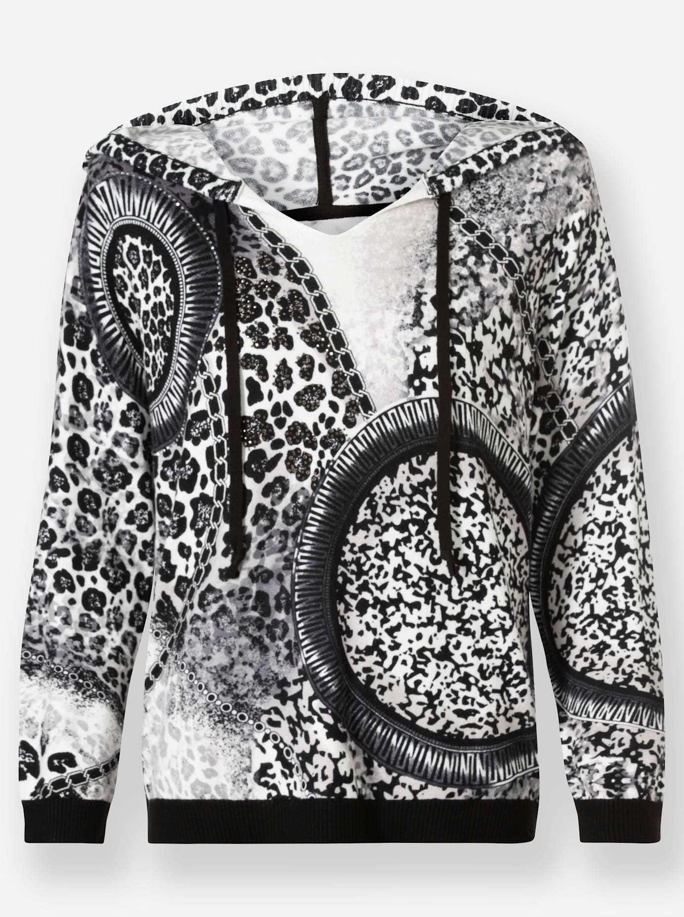 heine Kapuzenpullover »Druck-Pullover«
