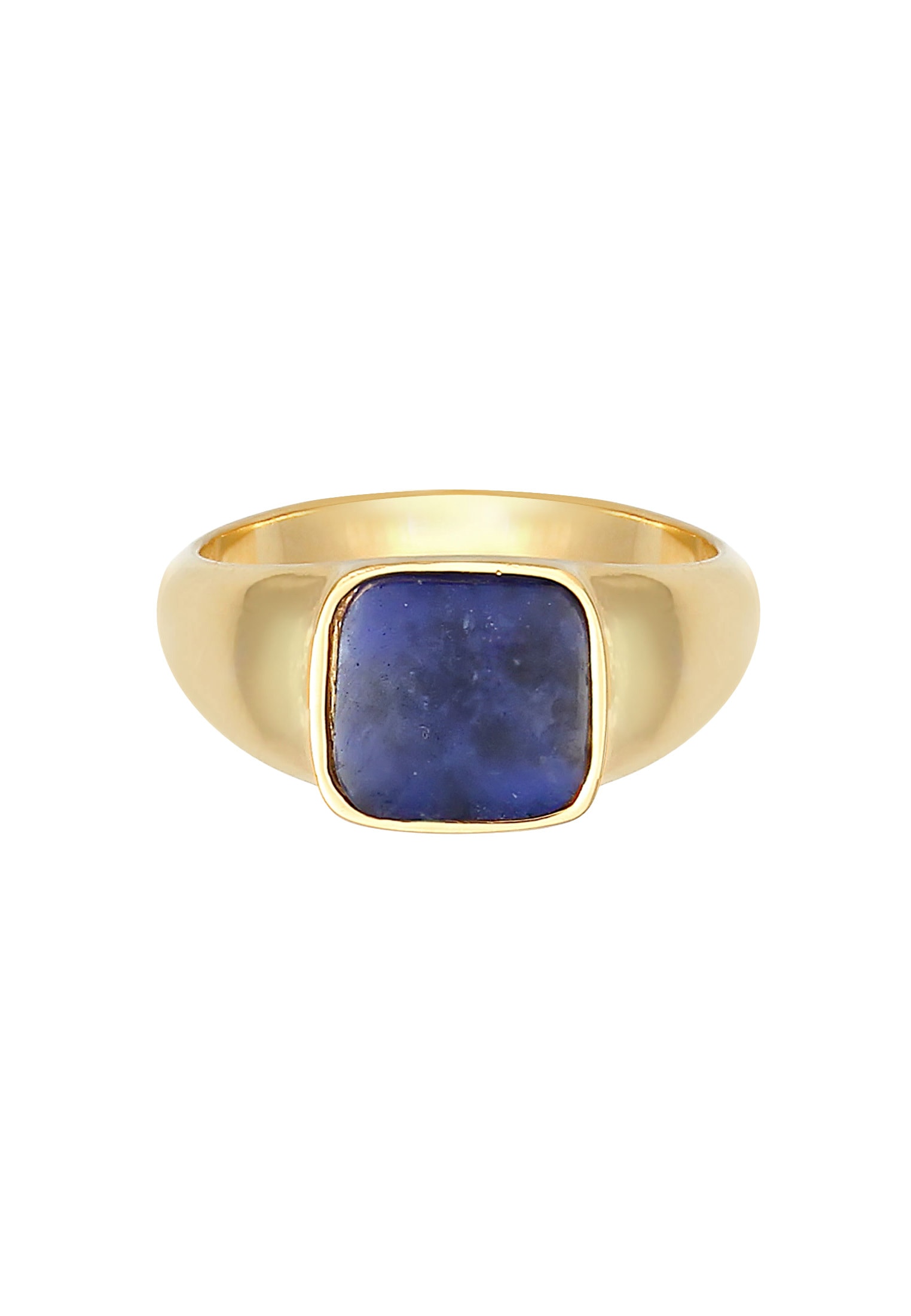 Elli Premium Siegelring »Ring Siegelring Sodalith Quadrat Klassik 925 Silber«