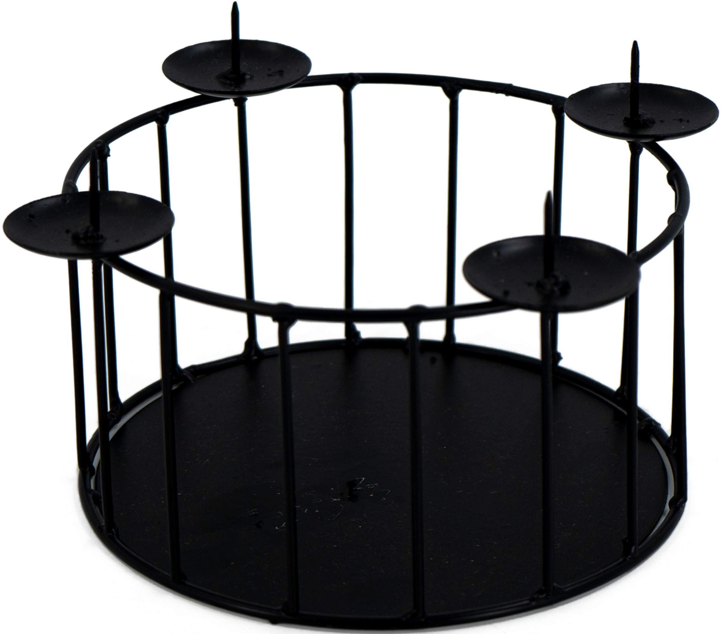 NOOR LIVING Kerzenhalter »Stumpenkerzenhalter aus Metall«, (Set, 3 St., Ø ca. 30 cm, 22 cm und 15,5 cm), für je 4 Kerzen, Adventsleuchter