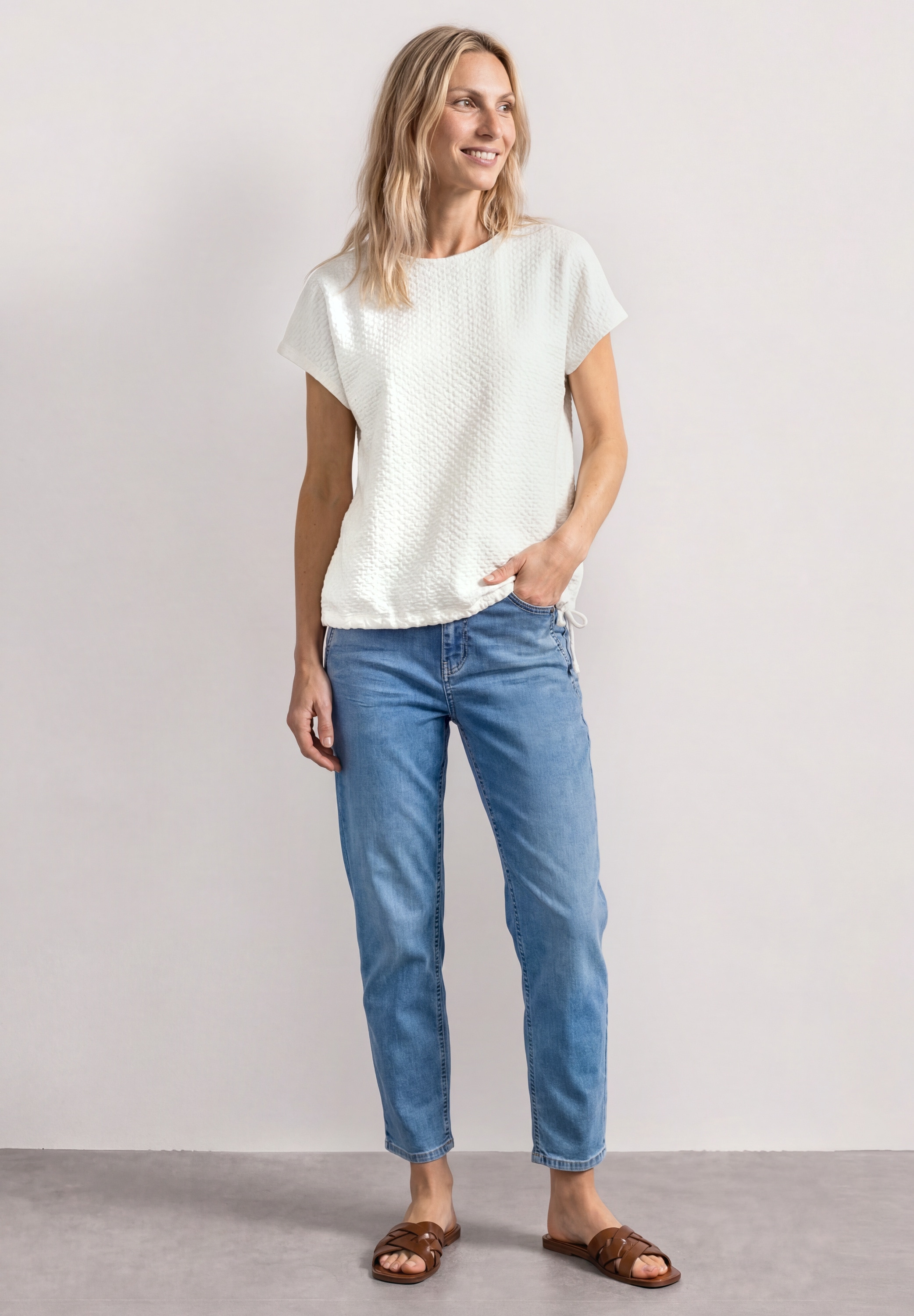 STREET ONE T-Shirt mit Rundhalsausschnitt