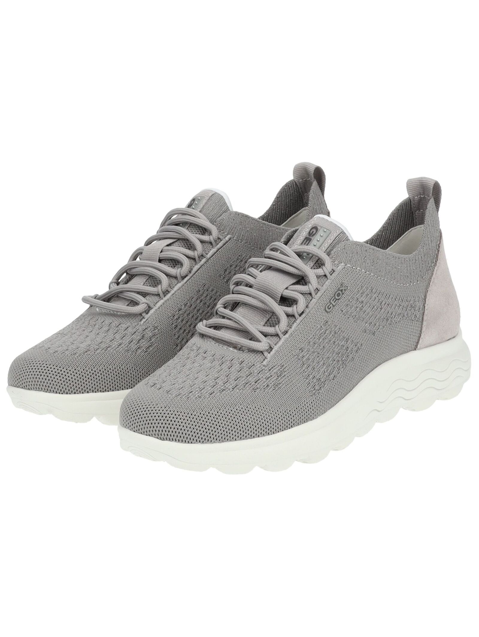 Sneaker GEOX "Geox Sneaker Veloursleder/Textil", Damen, Gr. 37, grau, Textil, Veloursleder, Schuhe Sneaker 3