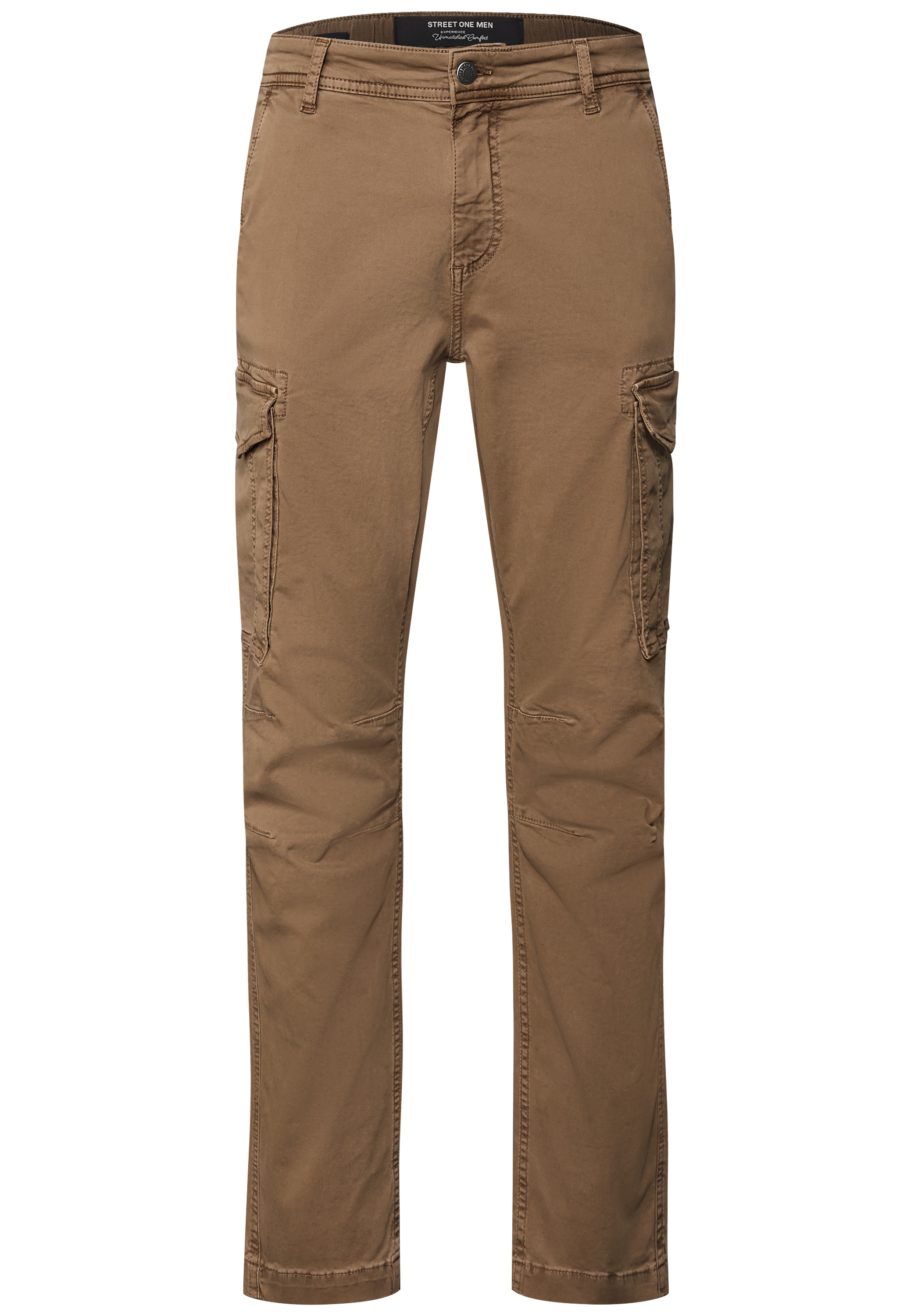 STREET ONE MEN Cargohose, aus Baumwolle mit Stretchanteil