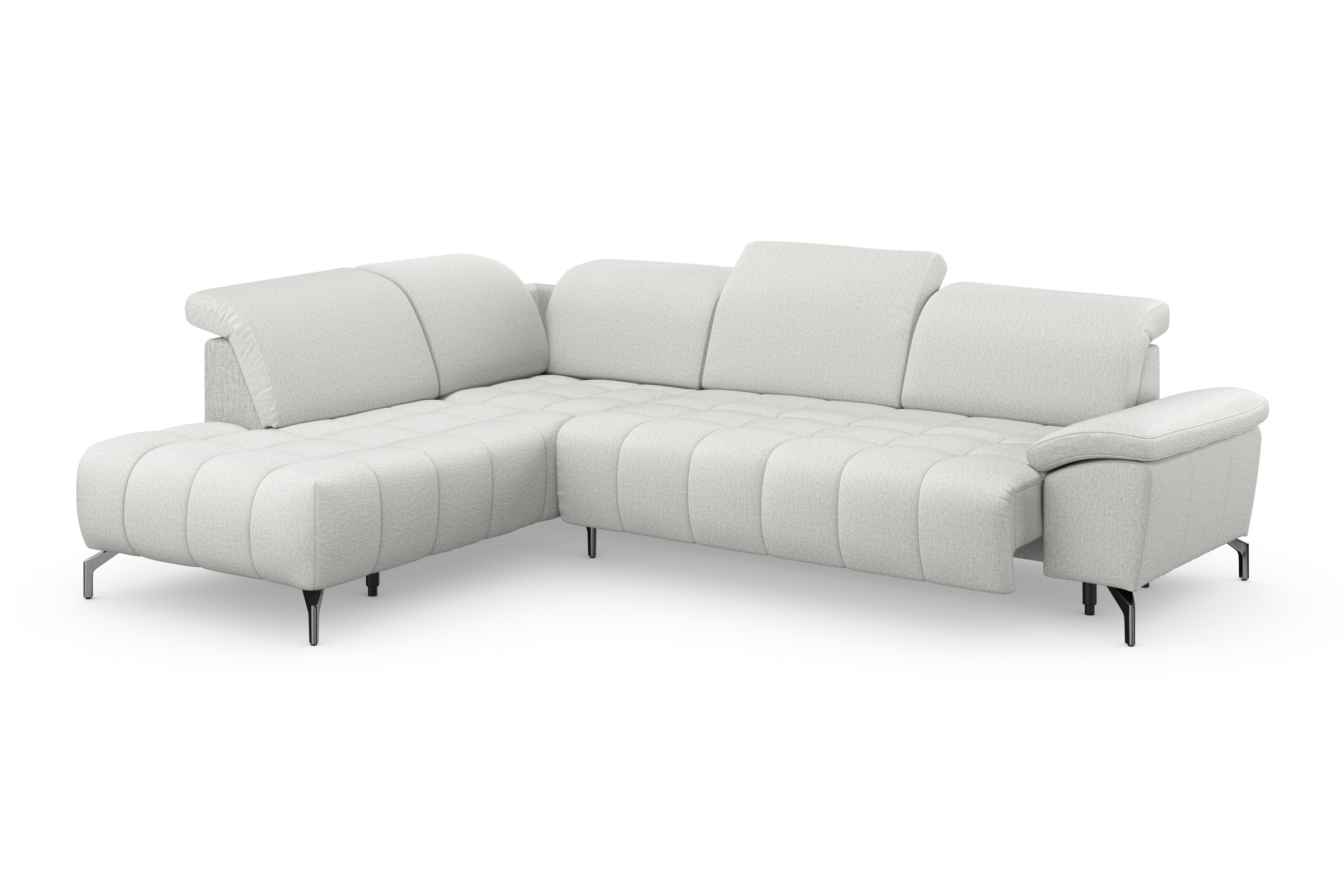 Thumbnail - sit&more Ecksofa "Cool L-Form" wahlweise mit Kopfteilverstellung und Vorziehsitz motorisch