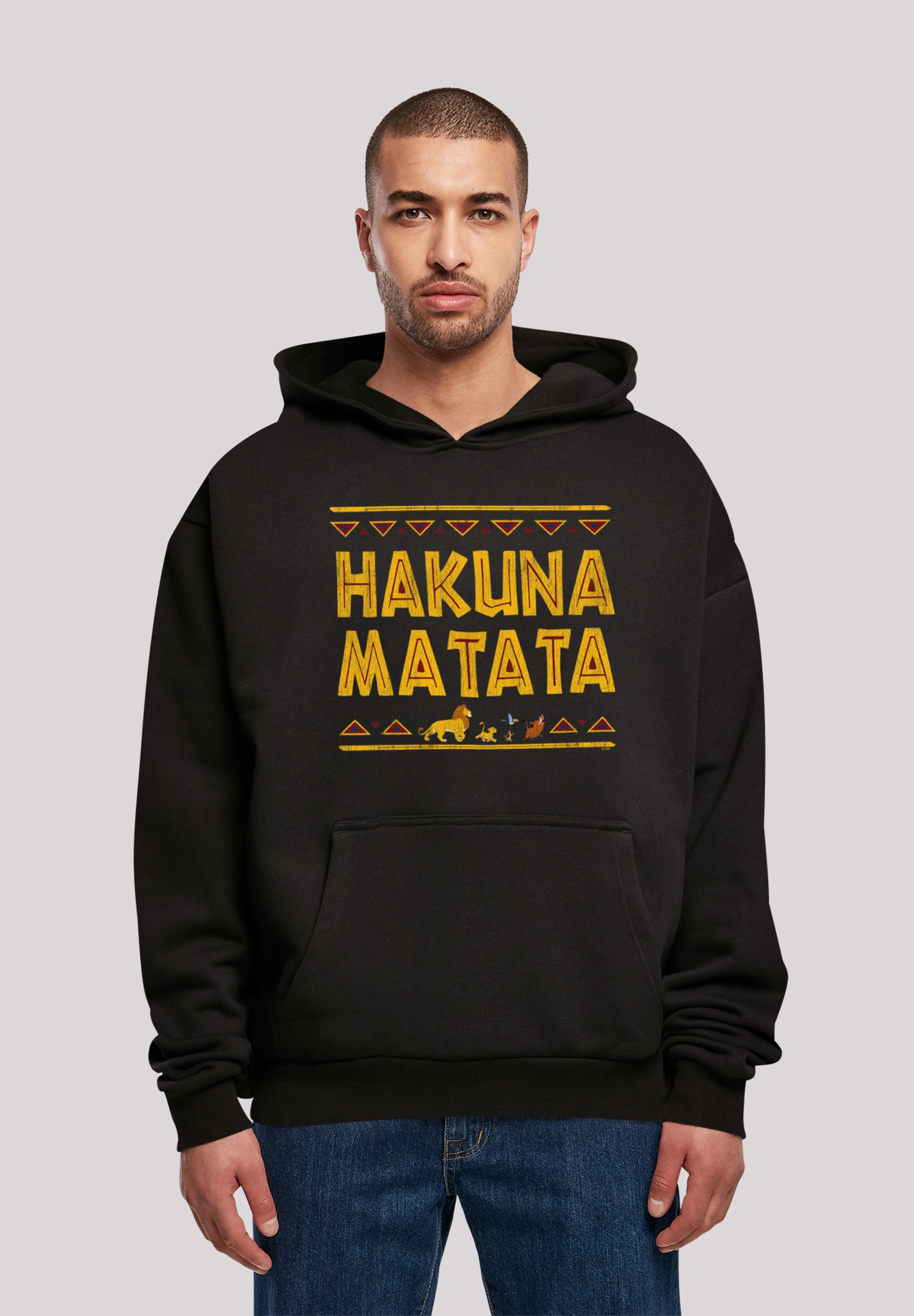 | Kapuzenpullover Merch,Oversize,Kapuzenpullover,Bedruckt der bestellen Matata«, Hakuna BAUR Herren,Premium ▷ Löwen »König F4NT4STIC