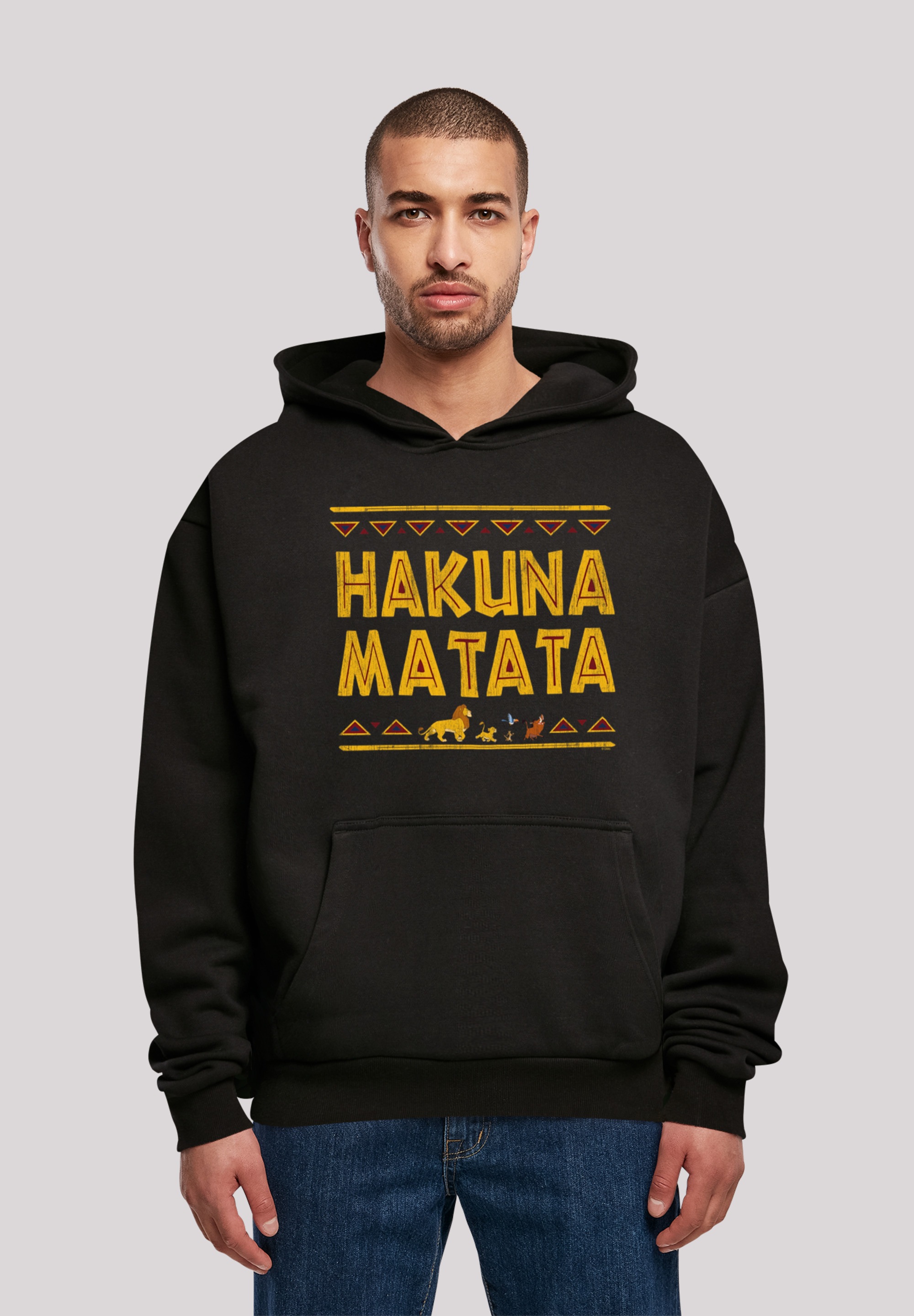 F4NT4STIC Kapuzenpullover "König der Löwen Hakuna Matata", Herren,Premium Merch,Oversize,Kapuzenpullover,Bedruckt