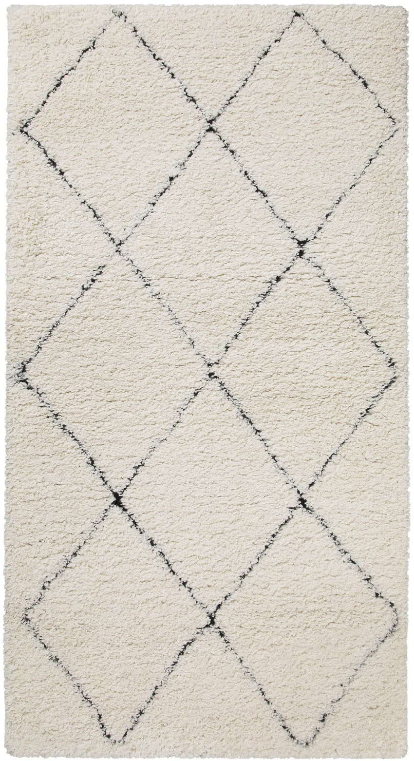 Wecon home Hochflor-Teppich "STUDIO two" rechteckig 35 mm Höhe weicher und kuscheliger Flor, Wohnzimmer, Shaggy, im Berber-Stil