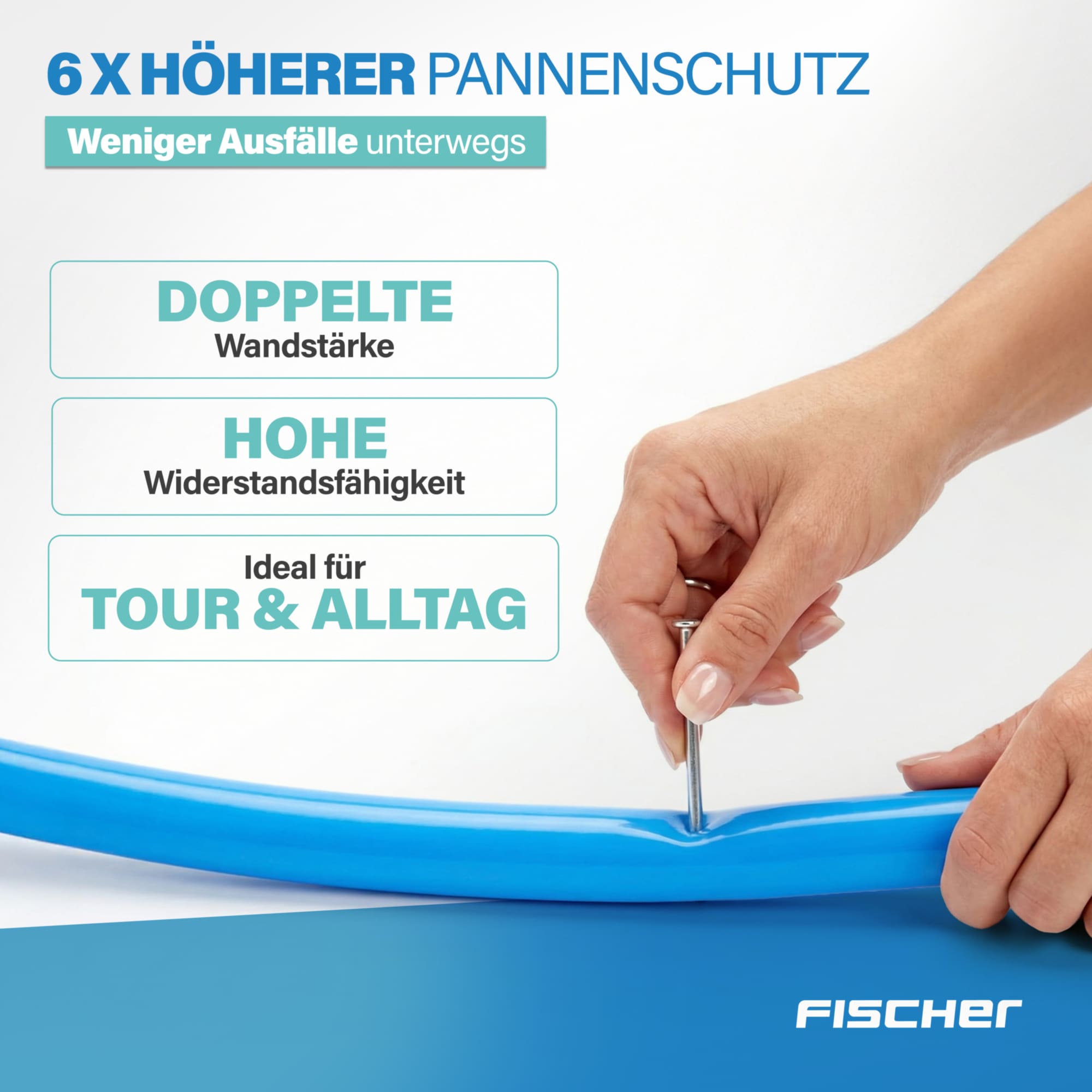 FISCHER Fahrrad Fahrradschlauch »TPU-Schlauch MTB 29" 54/65-622«