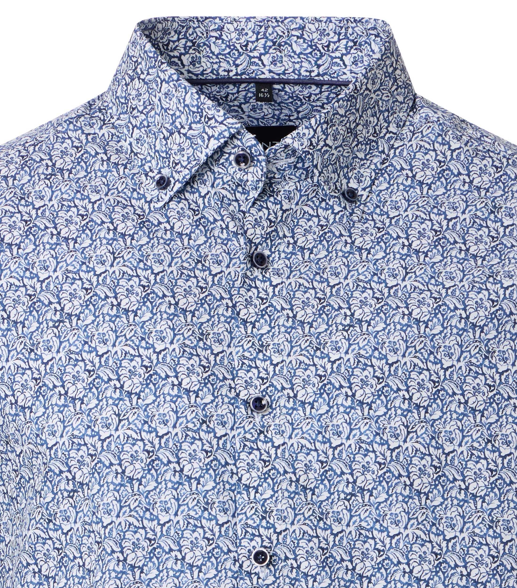 VENTI Businesshemd Print Men Shirt Blue 40 4